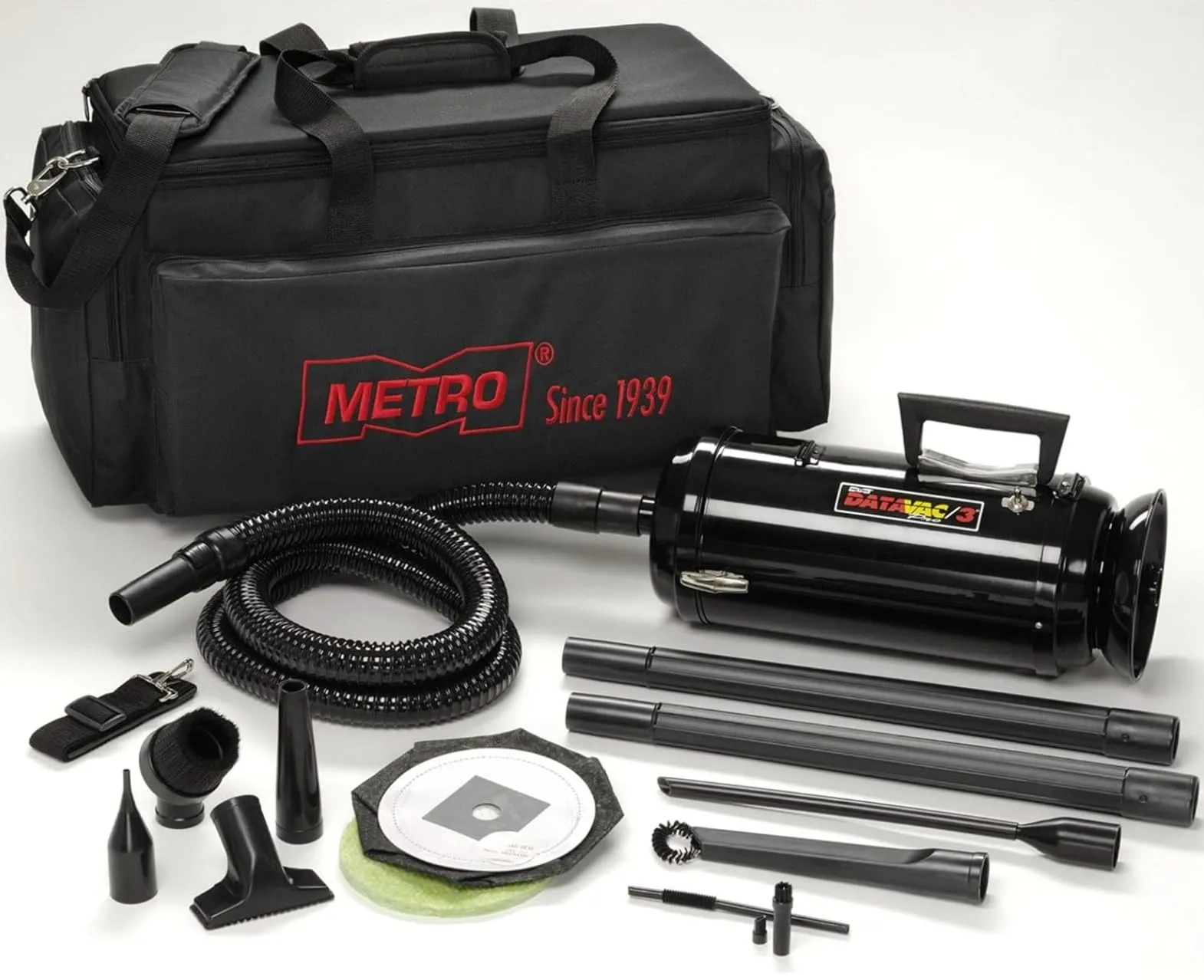 METROVAC DataVac Pro Series MDV-2TCA Handheld Vacuum, 780 Watts, Ideal for Car Detailing