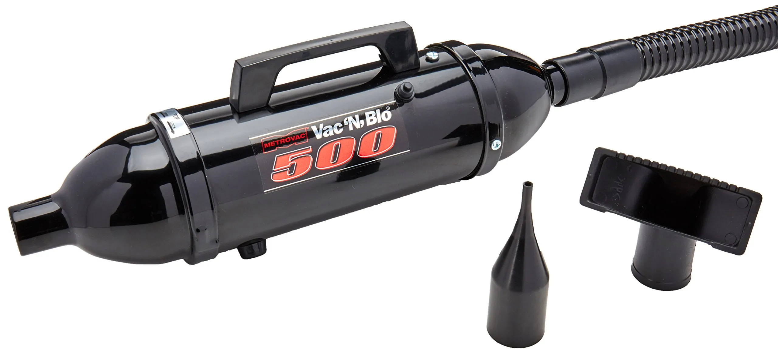 METROVAC Vac N' Blo 500W Hand Vacuum & Blower - Lightweight, All-Steel, 60' Water Lift, Black Finish - Image 2