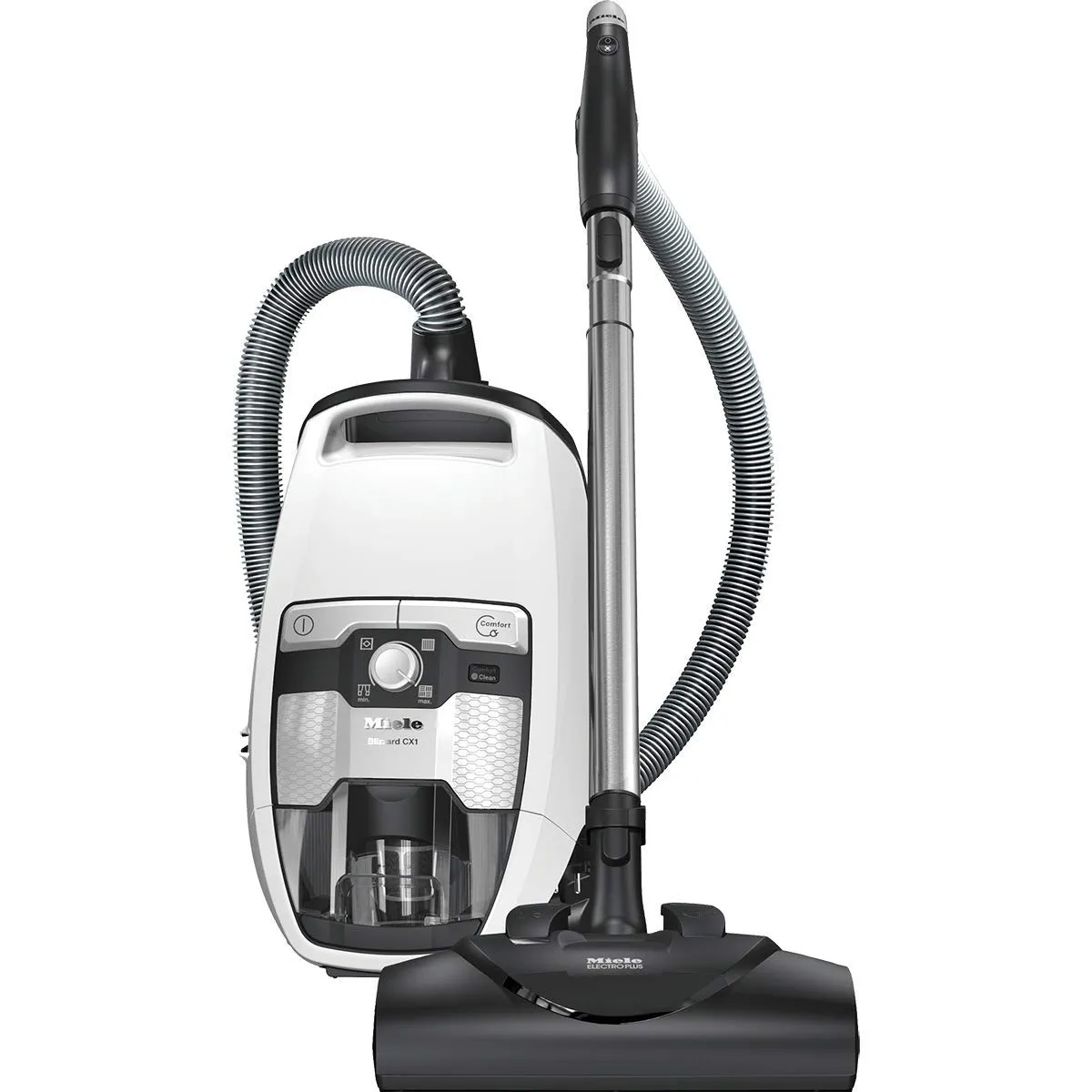 Miele Blizzard CX1 Cat & Dog Bagless Canister Vacuum - Powerful Suction for All Flooring Types