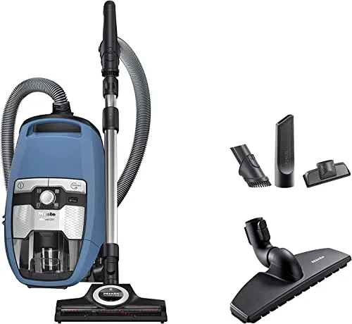 Miele Blizzard CX1 Turbo Team Bagless Canister Vacuum, Tech Blue with 7 Essential Tools 1 Miele Blizzard CX1 Turbo Team Bagless Canister Vacuum, Tech Blue with 7 Essential Tools