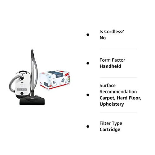 Miele Classic C1 Cat and Dog Canister HEPA Vacuum Cleaner Bundle with Powerhead and Filters - Image 4
