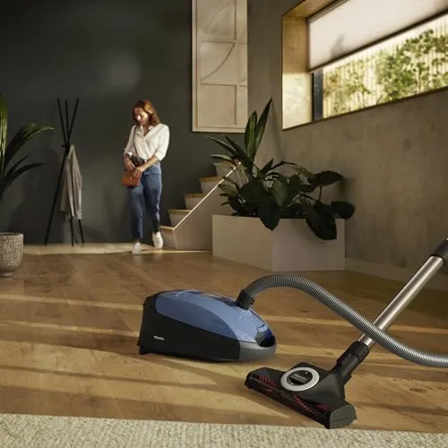 Miele Classic C1 Turbo Team Bagged Canister Vacuum - Tech Blue, Ideal for Hard Floors & Carpets - Image 10