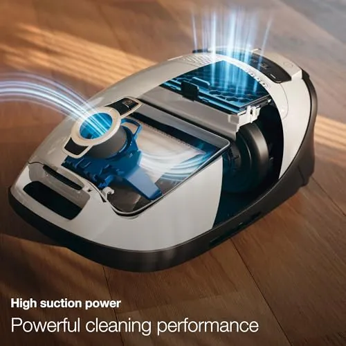 Miele Classic C1 Turbo Team Bagged Canister Vacuum - Tech Blue, Ideal for Hard Floors & Carpets - Image 2