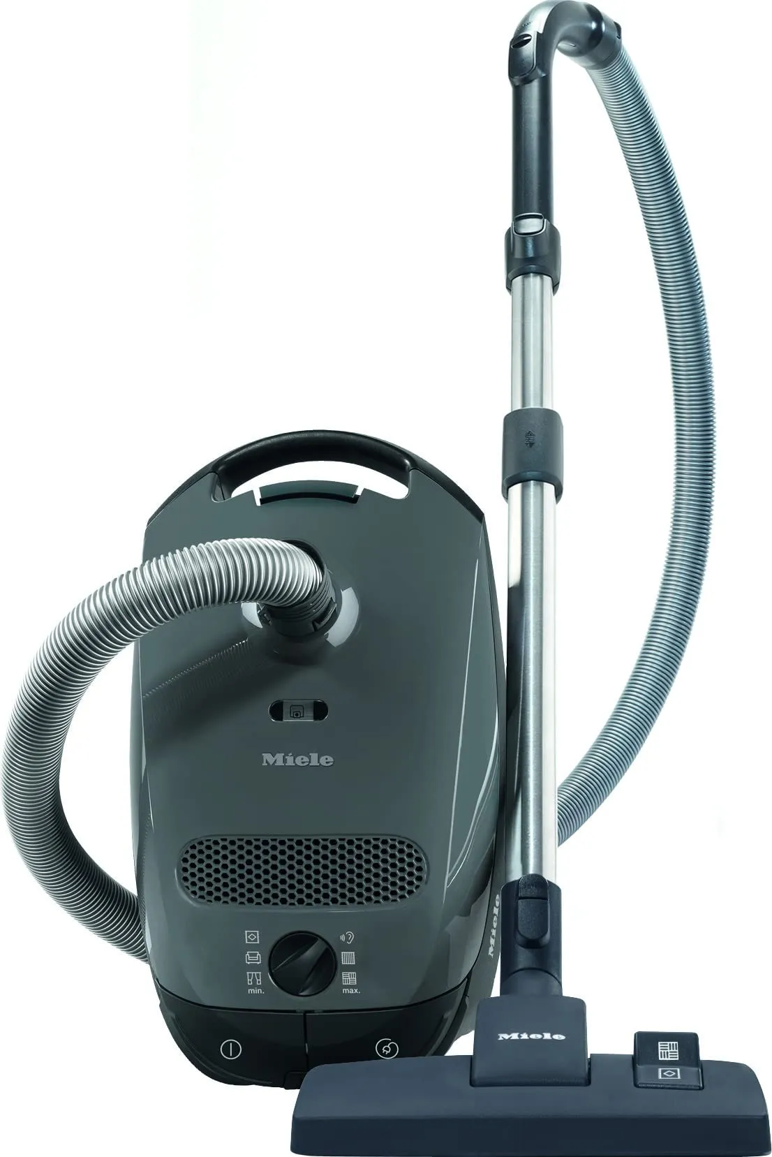 Miele Classic C1 Vacuum Cleaner - Graphite Grey, Strong Suction, Ideal for Hard Floors & Carpets