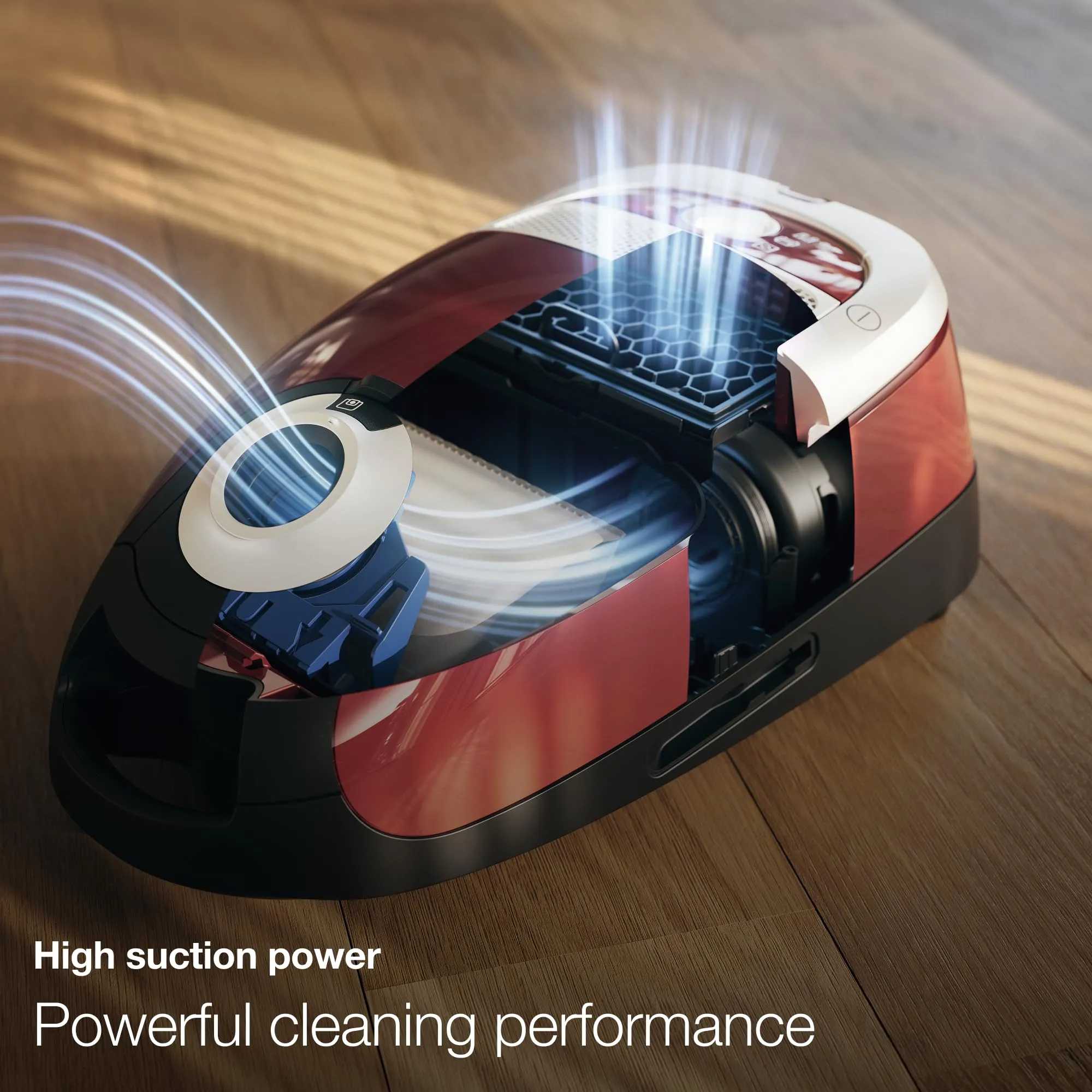 Miele Complete C2 Hardfloor Bagged Canister Vacuum Cleaner - High Suction in Tech Blue - Image 2
