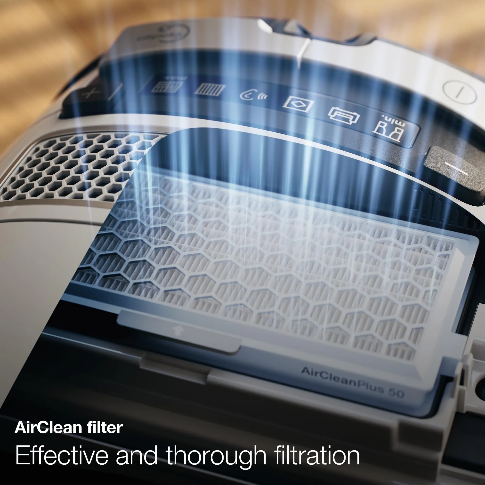 Miele Complete C2 Hardfloor Bagged Canister Vacuum Cleaner - High Suction in Tech Blue - Image 3