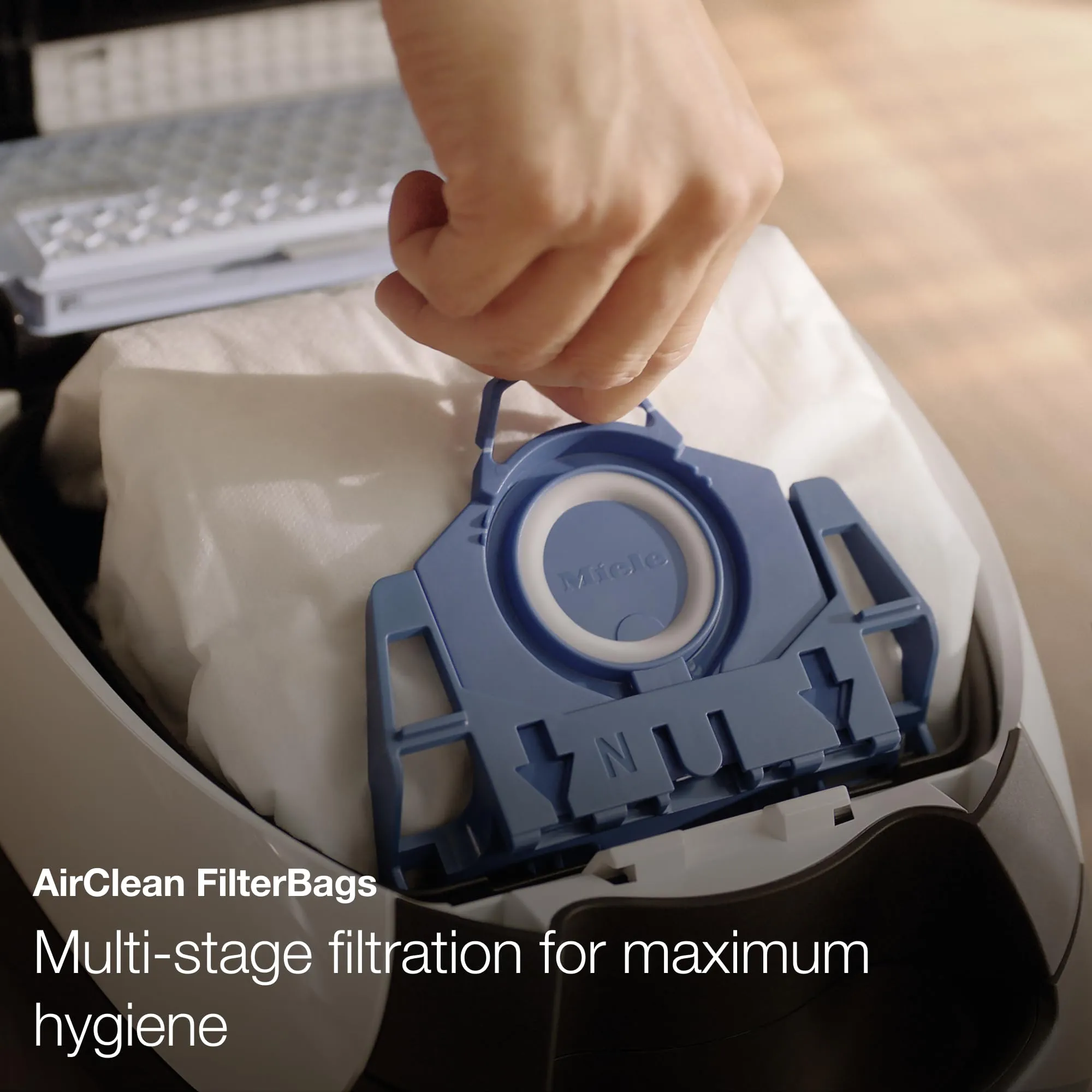 Miele Complete C2 Hardfloor Bagged Canister Vacuum Cleaner - High Suction in Tech Blue - Image 4