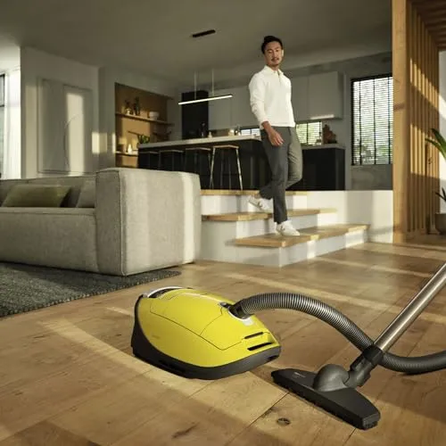 Miele Complete C3 Calima Bagged Canister Vacuum Cleaner - Turbobrush, Low-Medium Pile Carpet, Curry Yellow - Image 12