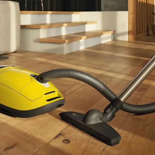 Miele Complete C3 Calima Bagged Canister Vacuum Cleaner - Turbobrush, Low-Medium Pile Carpet, Curry Yellow - Image 3