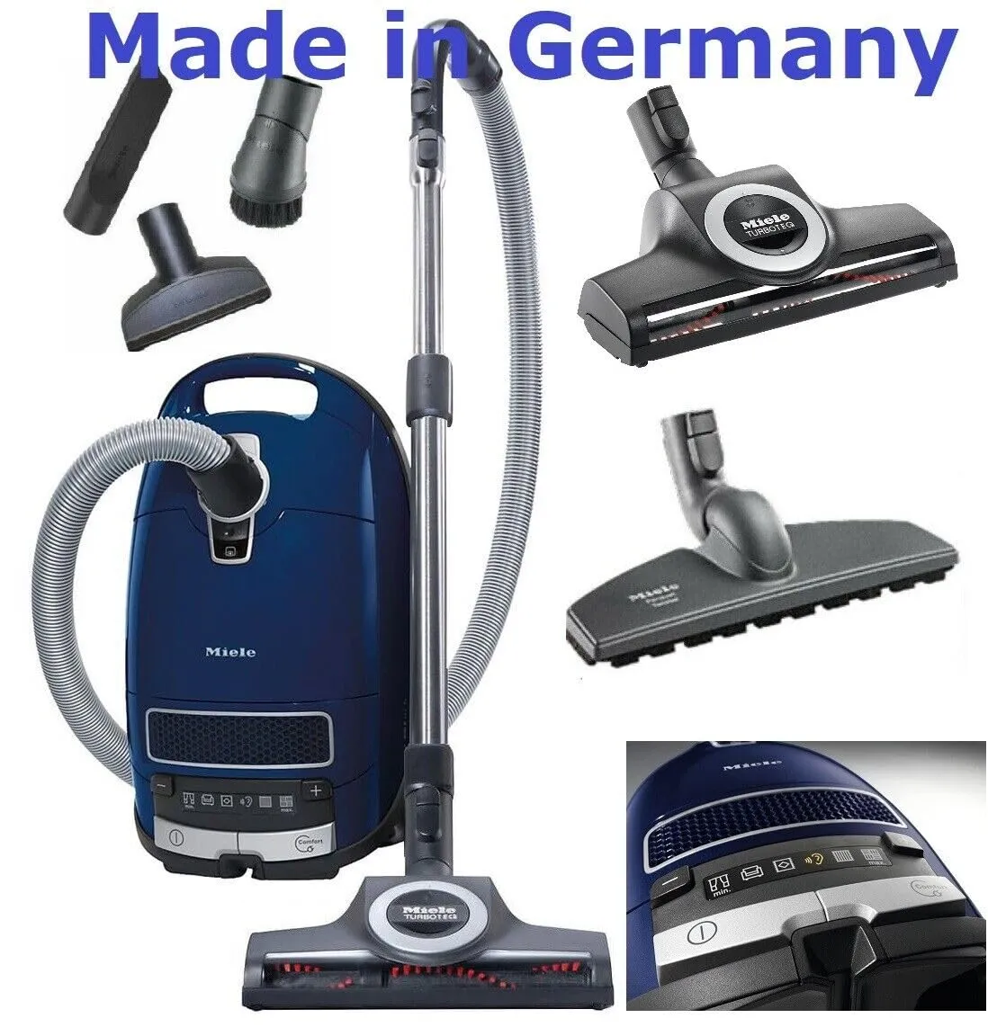 Miele Complete C3 Multi-Surface Canister Vacuum Cleaner - Turbo Head - Quiet 1200W Power - Image 2