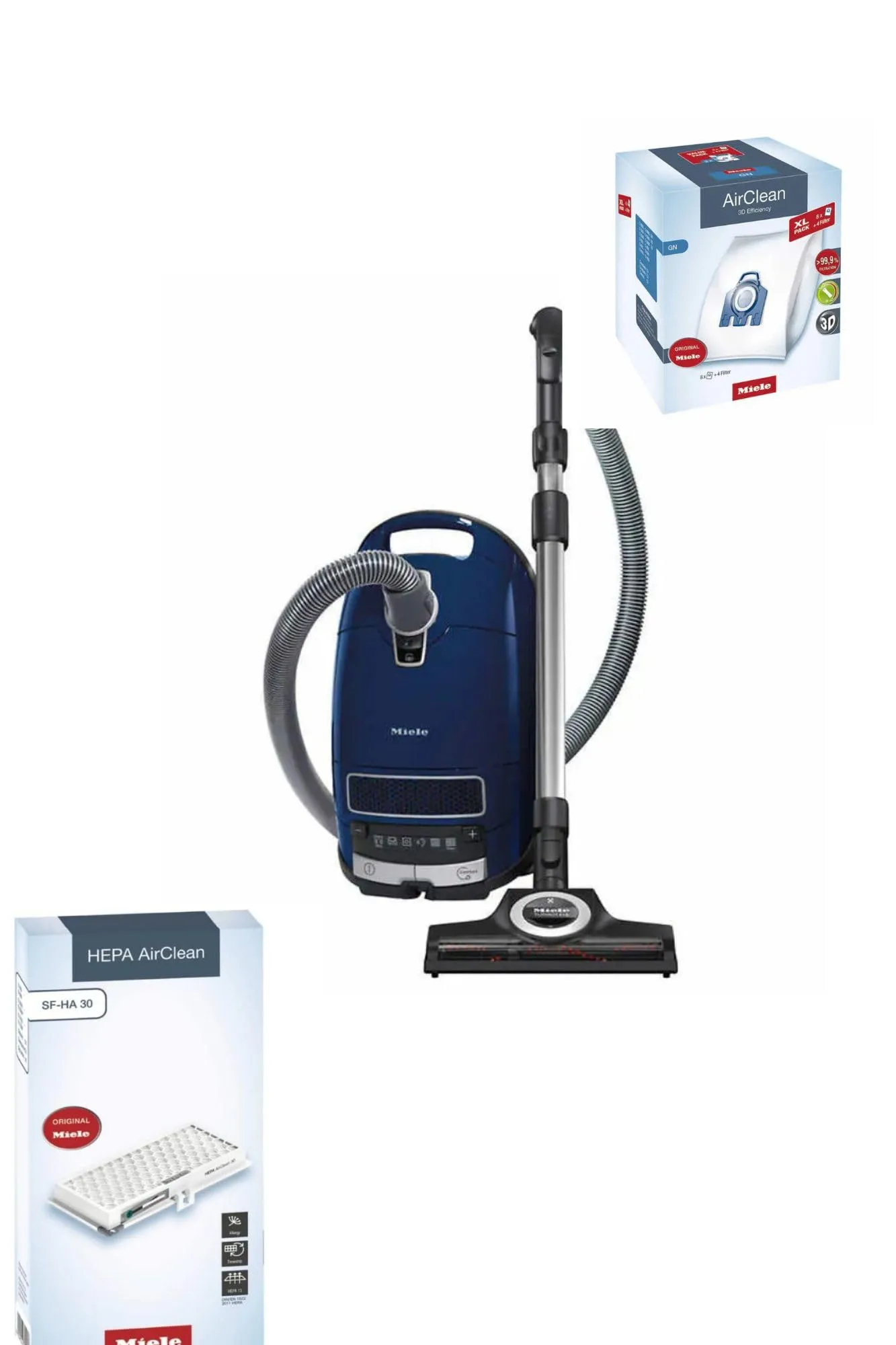 Miele Complete C3 Multi Surface Canister Vacuum with Turbo Head, HEPA Filter, XL Value Pack 1 Miele Complete C3 Multi Surface Canister Vacuum with Turbo Head, HEPA Filter, XL Value Pack