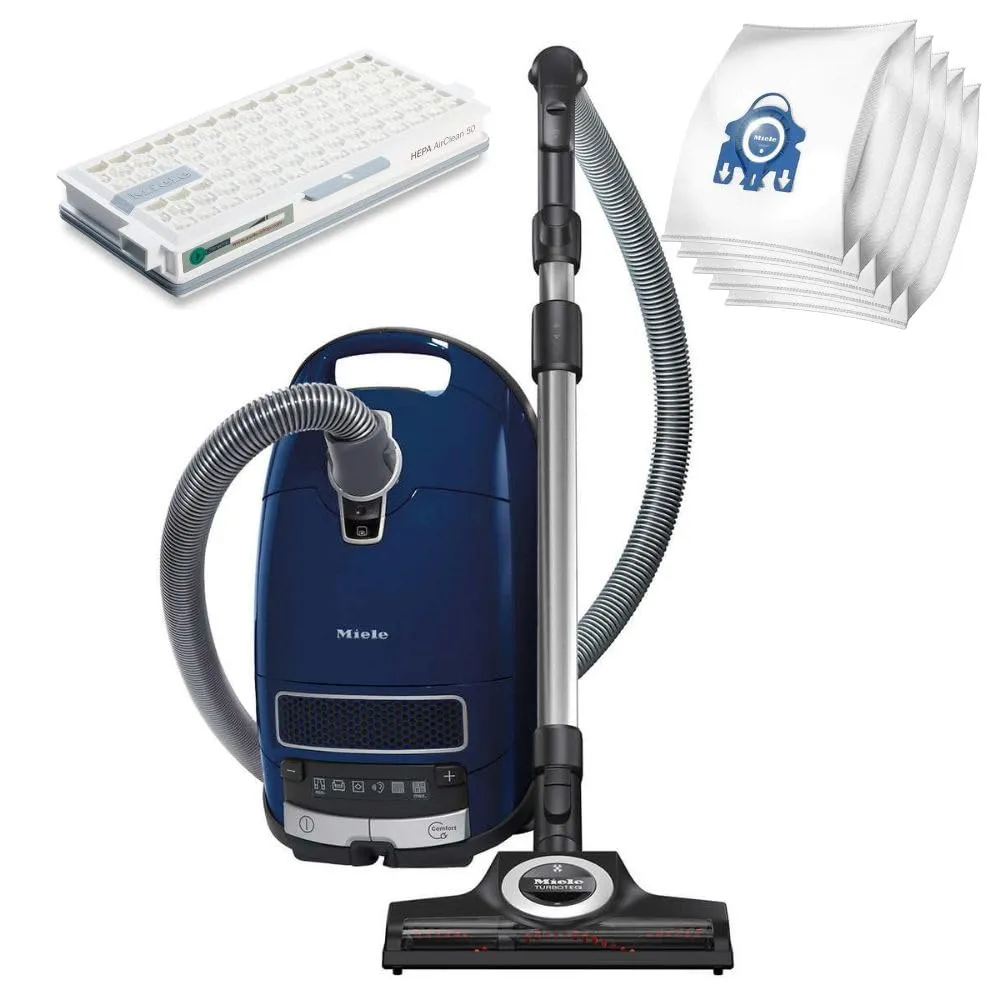 Miele Complete C3 Multi Surface Care Canister Vacuum with HEPA Filter, 1200W Power, 4 Floor Heads