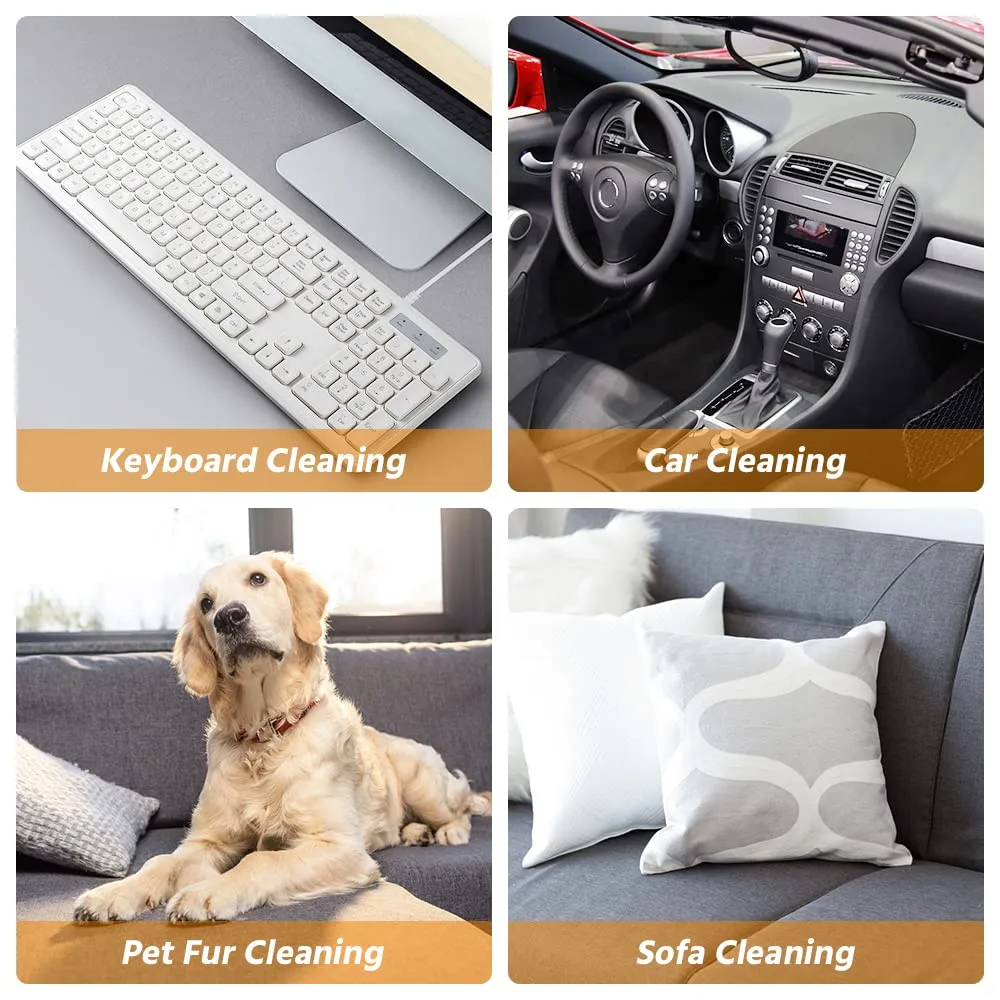 Mini Handheld Cordless Vacuum Cleaner - Rechargeable Keyboard & Computer Cleaner, YKSINX - Image 2