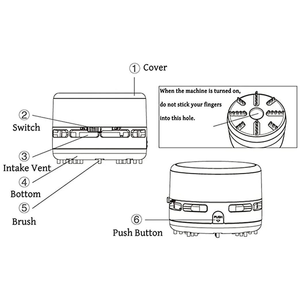 Mini Vacuum Cleaner - Portable Handheld Cordless Crumb Sweeper for Home, Office, and Car - Blue - Image 5