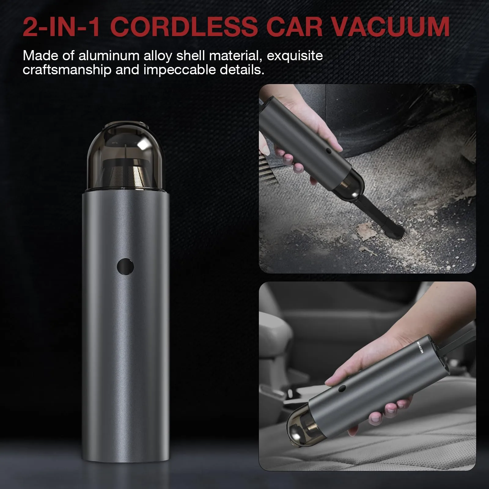 NEXPOW Handheld Car Vacuum Cleaner with Power Bank, 10000PA Cordless Portable Vacuum for Car & Home - Image 4
