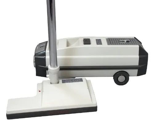 Oreck C101 Canister Vacuum Cleaner - Retro Metal Body, 15' Power Nozzle, HEPA Filter, Powerful Suction