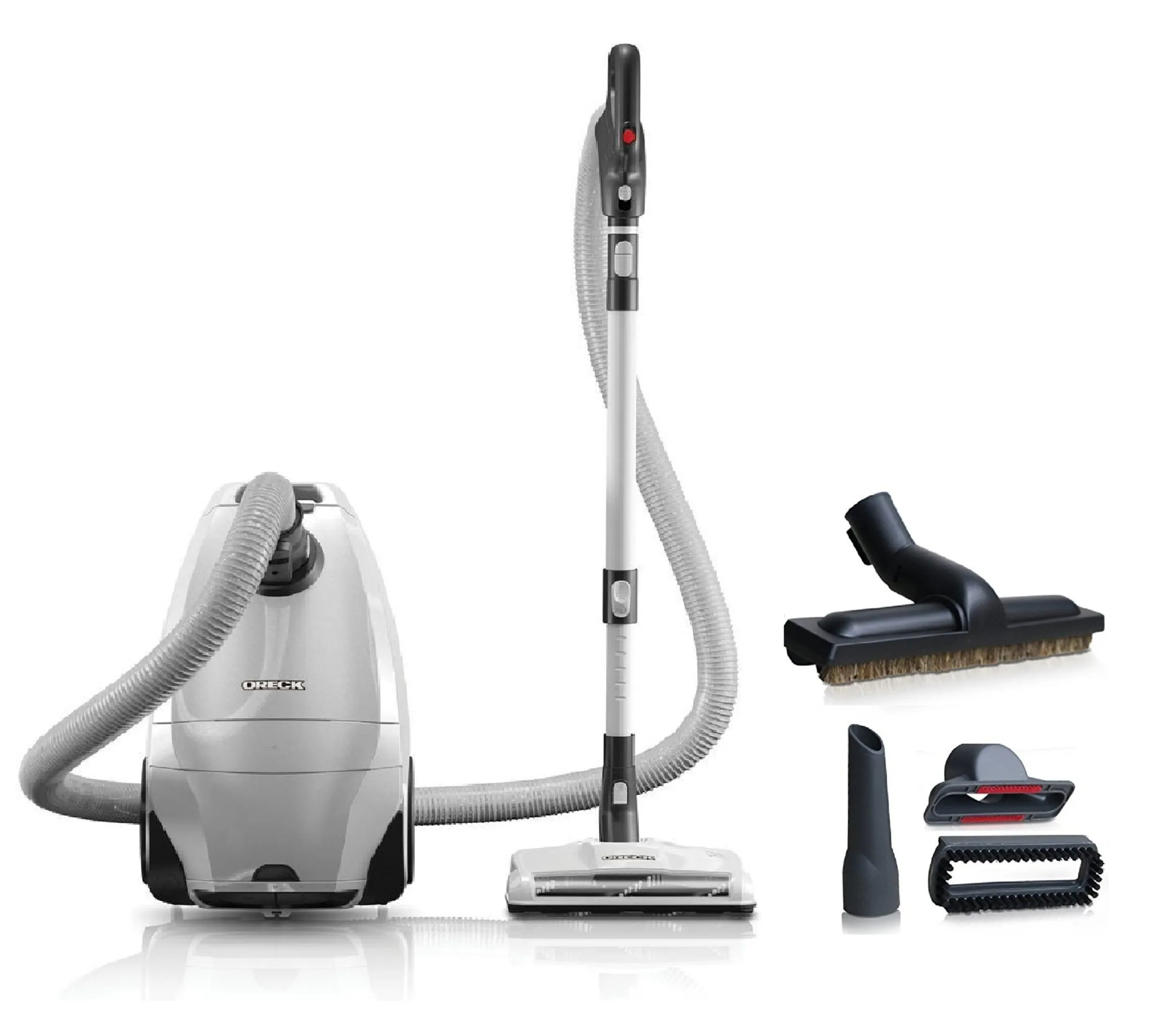 Oreck Venture Pro Multifloor Bagged Canister Vacuum Cleaner - Corded, 5 Suction Speeds, HEPA System