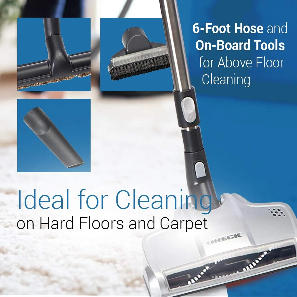 Oreck Venture Pro Multifloor Bagged Canister Vacuum Cleaner - Corded, 5 Suction Speeds, HEPA System - Image 5