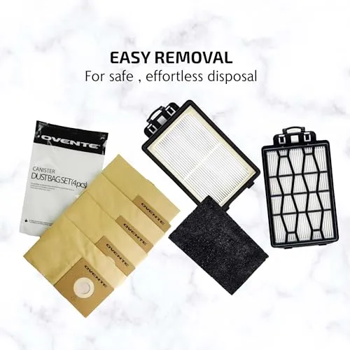 OVENTE Disposal Dust Bags for ST1600B Vacuum Cleaner - Pack of 8, Compact, Effective, Eco-Friendly - Image 5