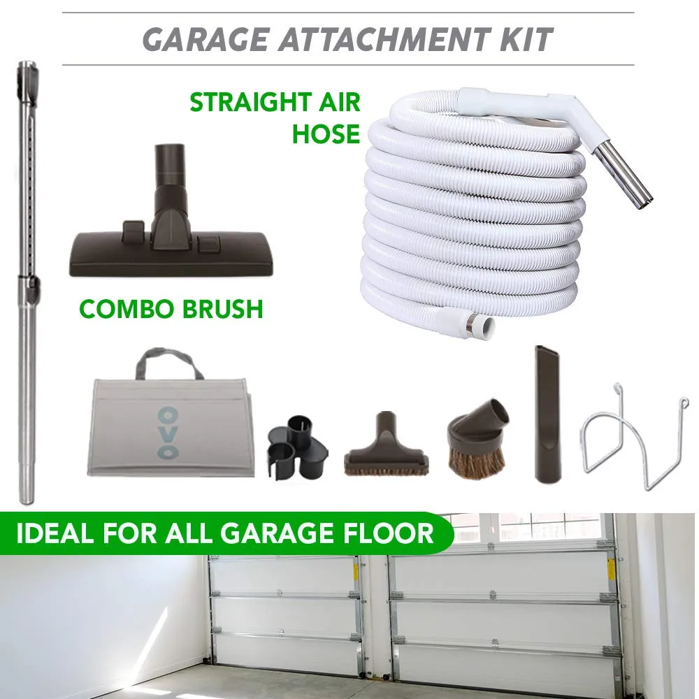 OVO 550AW Compact Central Vacuum System with 30ft Accessory Kit - Powerful & Silent, Black - Image 5