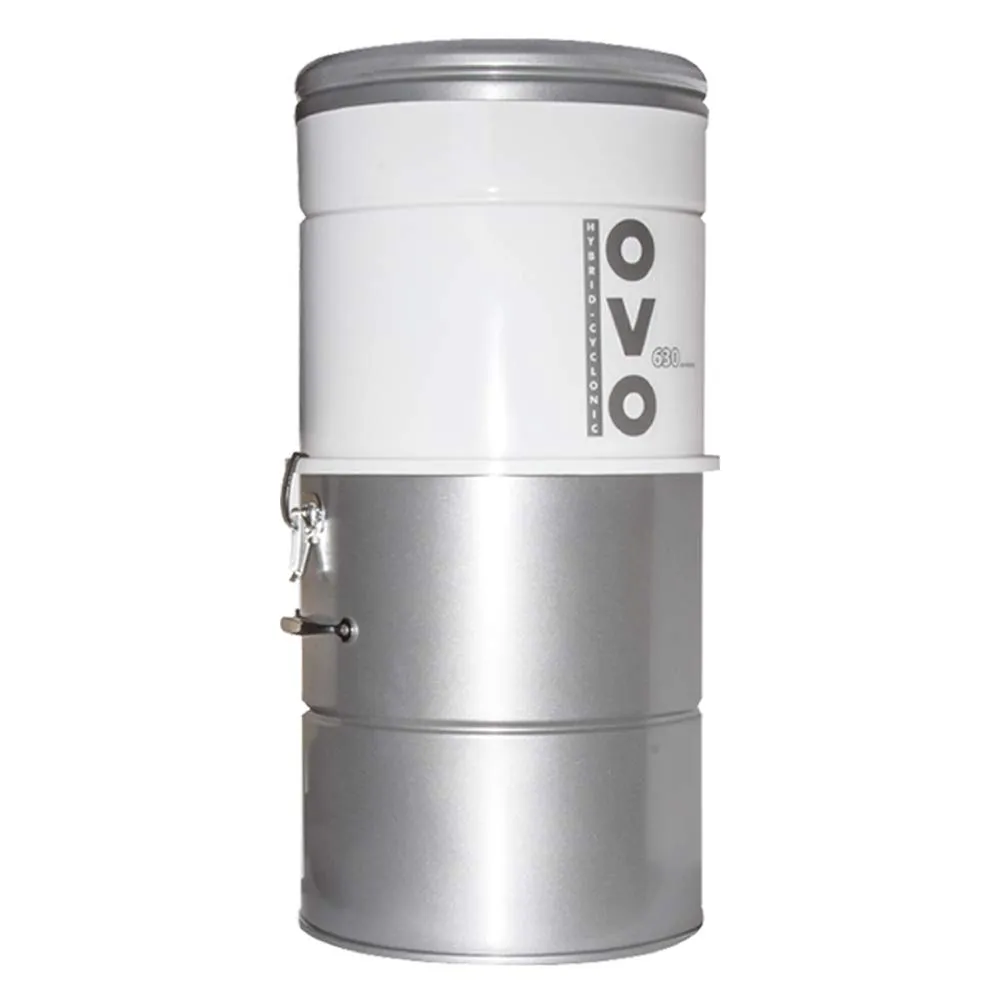OVO 630AW Large Central Vacuum System, Hybrid Filtration, Covers 7500 sq.ft, 6.6 Gal Canister