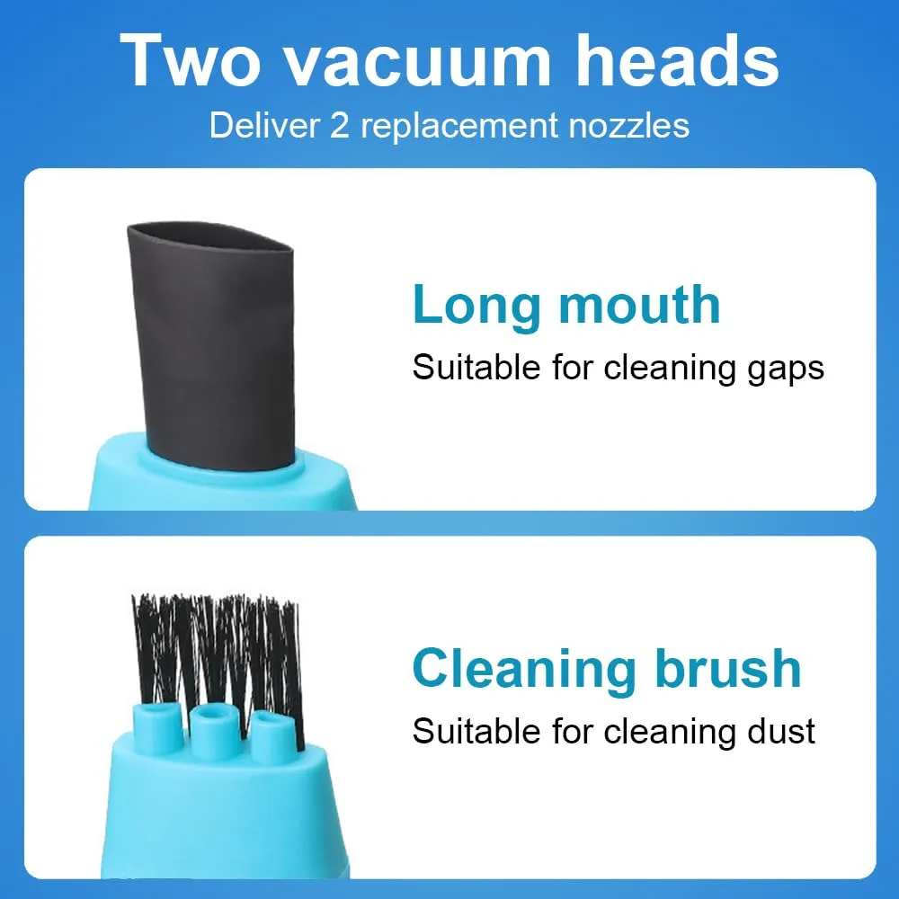 Pro Vacuum Cleaner Blue - 2024 Mini USB Handheld Vacuum for Keyboard, Laptop, Car & Home - Image 3