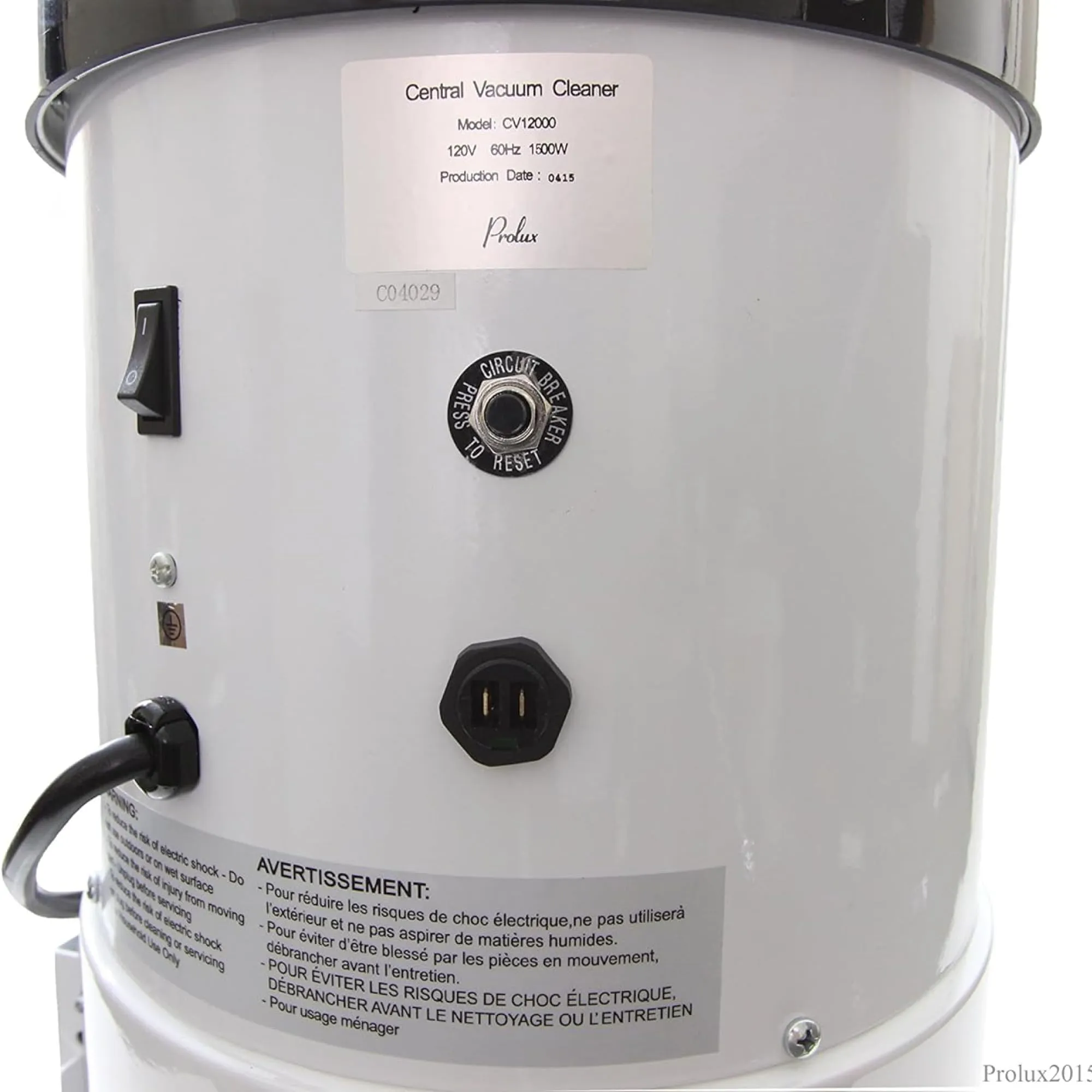 Prolux CV12000 Red Central Vacuum Power Unit with 2 Stage Motor for Homes up to 12000 sq ft - Image 3