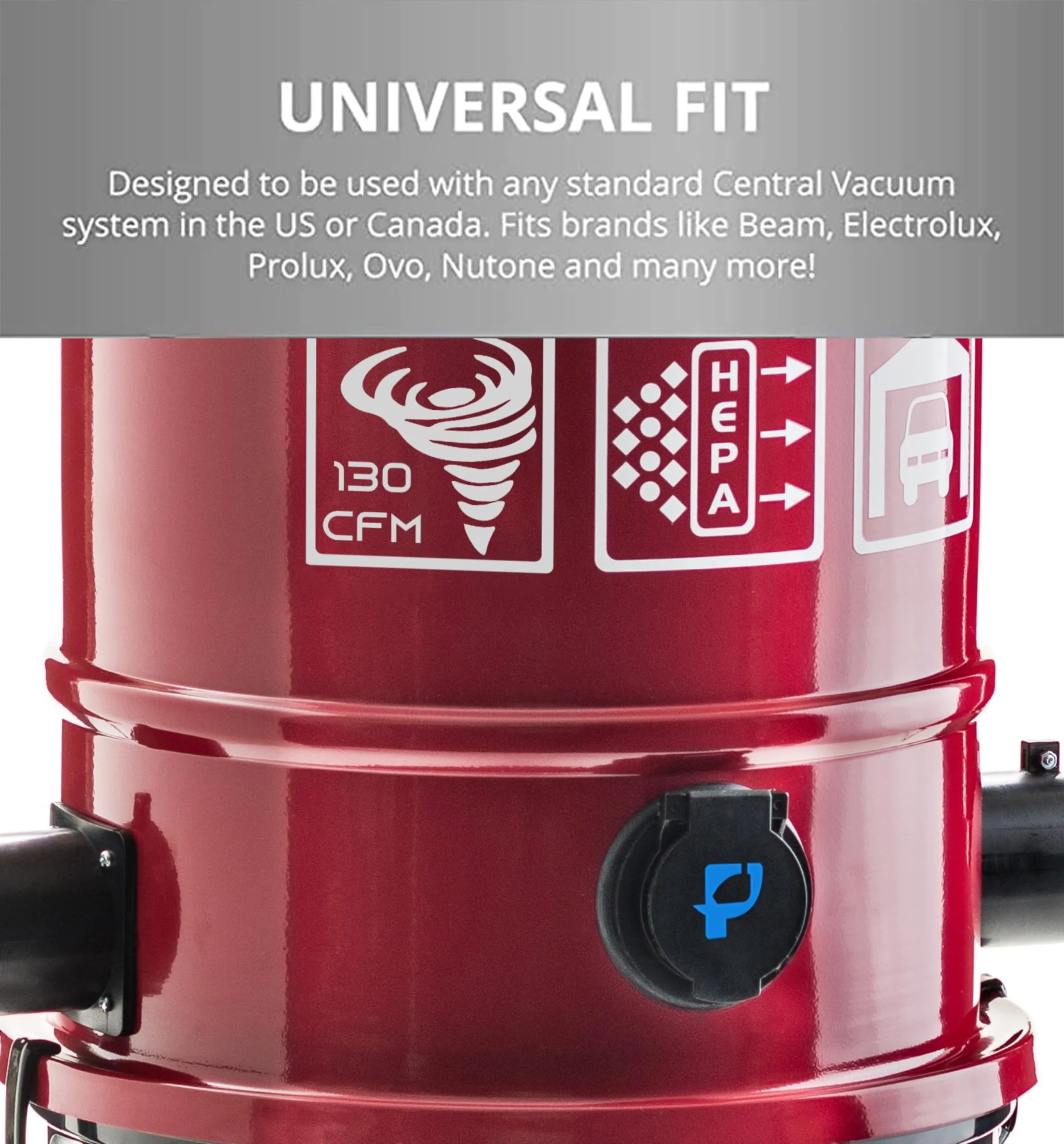 Prolux CV12000 Red Central Vacuum Power Unit with 2 Stage Motor for Homes up to 12000 sq ft - Image 6