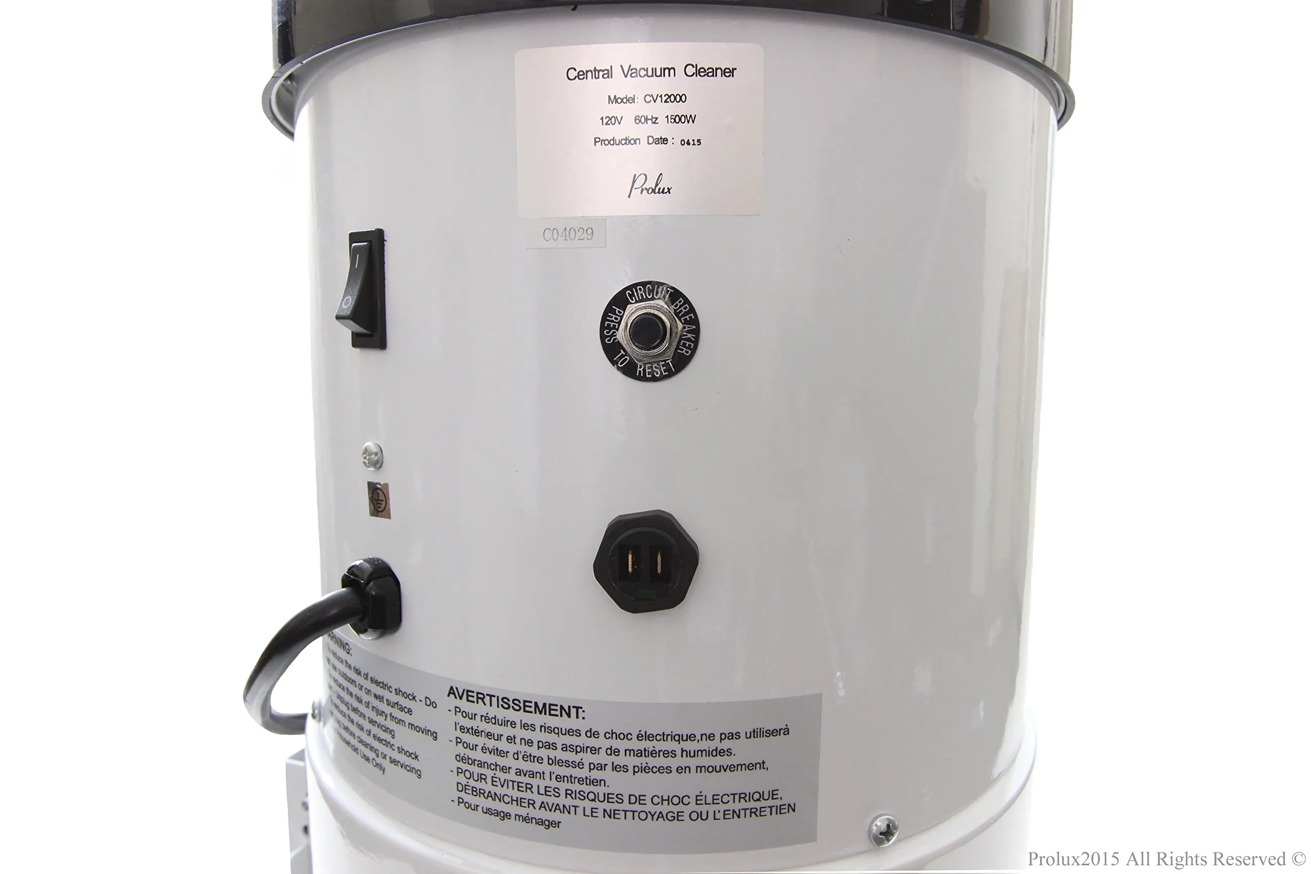 Prolux CV12000 Red Central Vacuum Power Unit with 2 Stage Motor for Homes up to 12000 sq ft - Image 8
