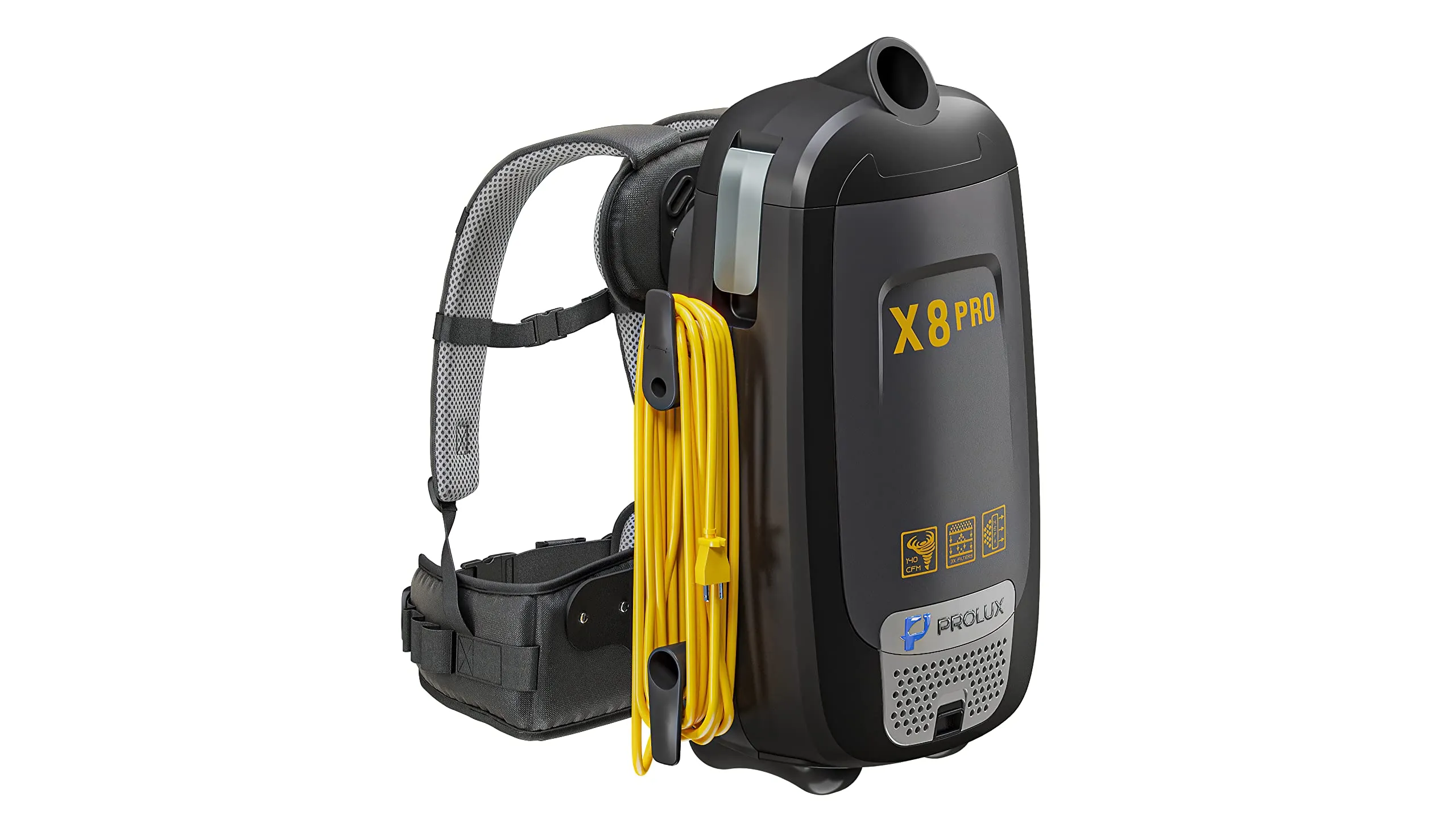 Prolux X8 Pro Backpack Vacuum with 4-Stage Filtration, Super-Suction & 50' Power Cord - Image 3