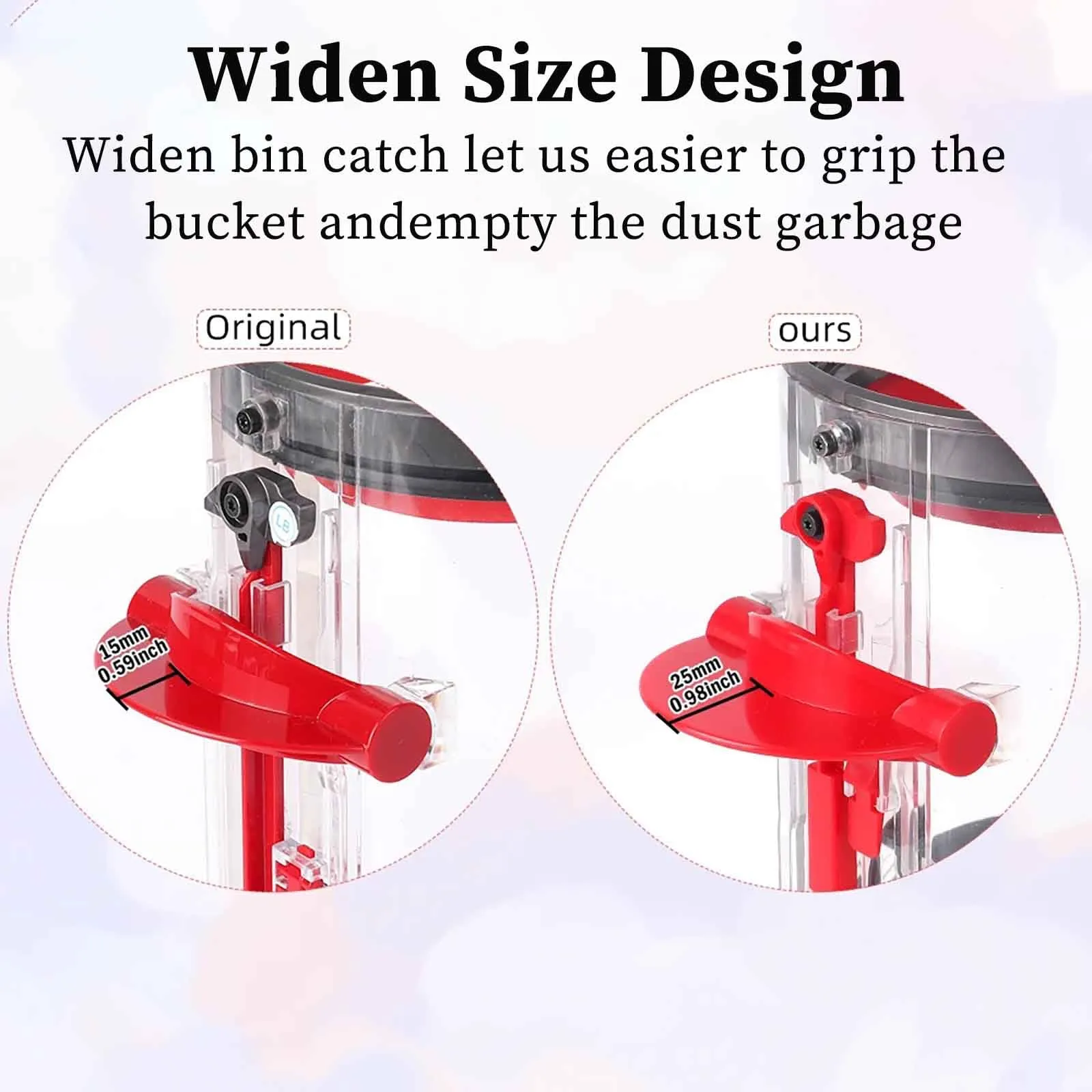 Replacement Dust Bin for Dyson V11 V15 Vacuum Cleaner - Large Canister Part No. 965443-01 - Image 5