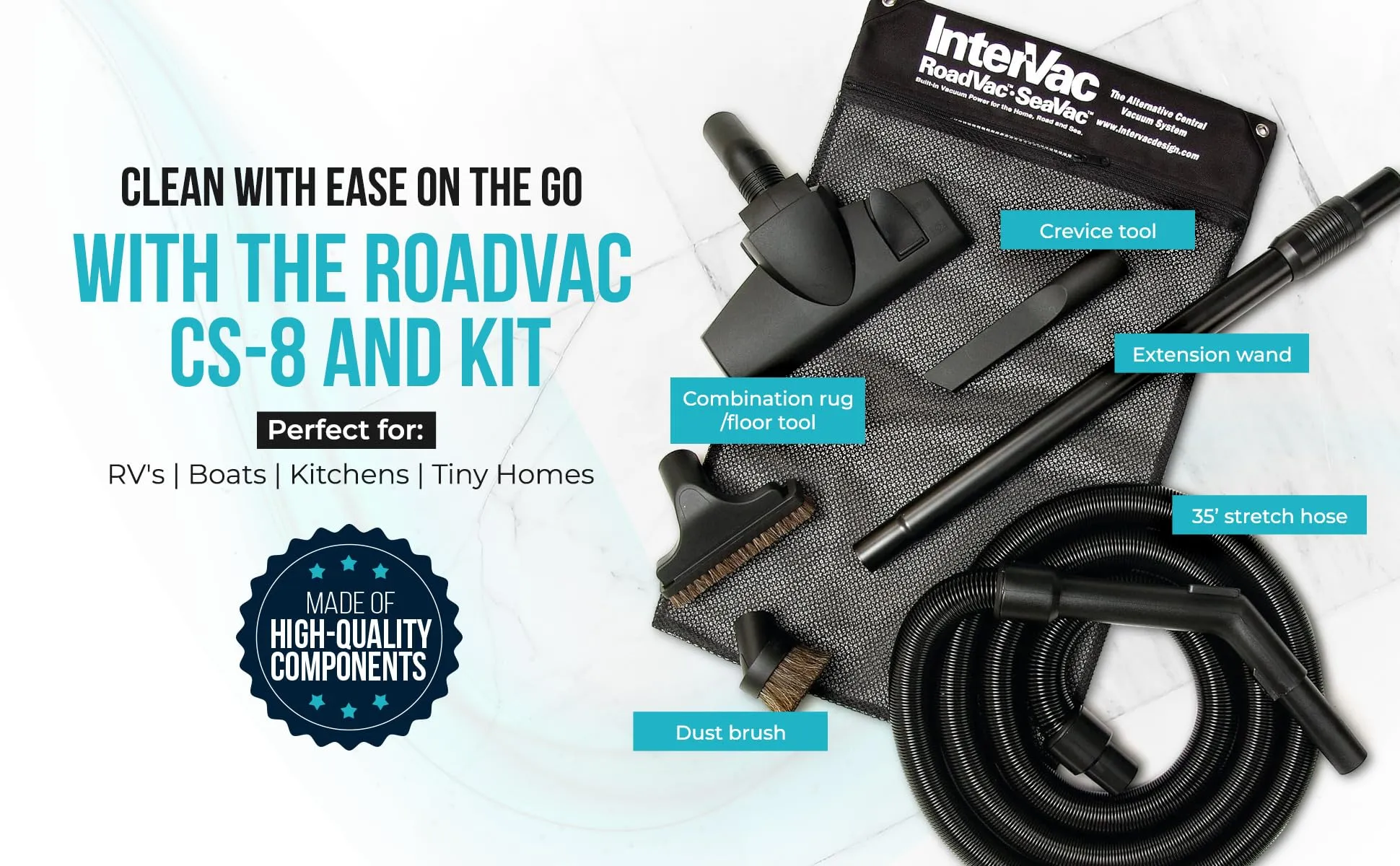 RV Central Vacuum System by RoadVac for RVs, Boats, Campers, and Tiny Homes 6 RV Central Vacuum System by RoadVac for RVs, Boats, Campers, and Tiny Homes - Image 6