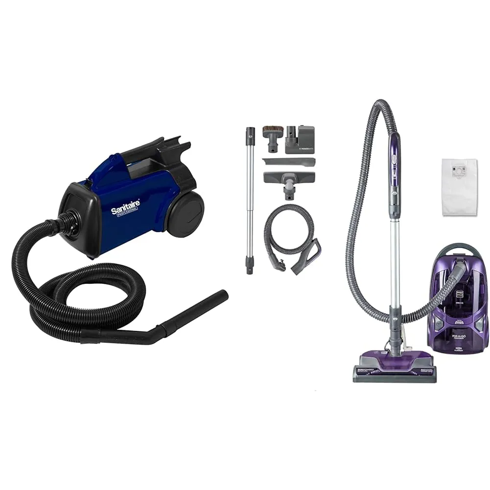 Sanitaire Professional Compact Canister Vacuum Cleaner, SL3681A Blue & Kenmore 600 Series Lightweight 1 Sanitaire Professional Compact Canister Vacuum Cleaner, SL3681A Blue & Kenmore 600 Series Lightweight