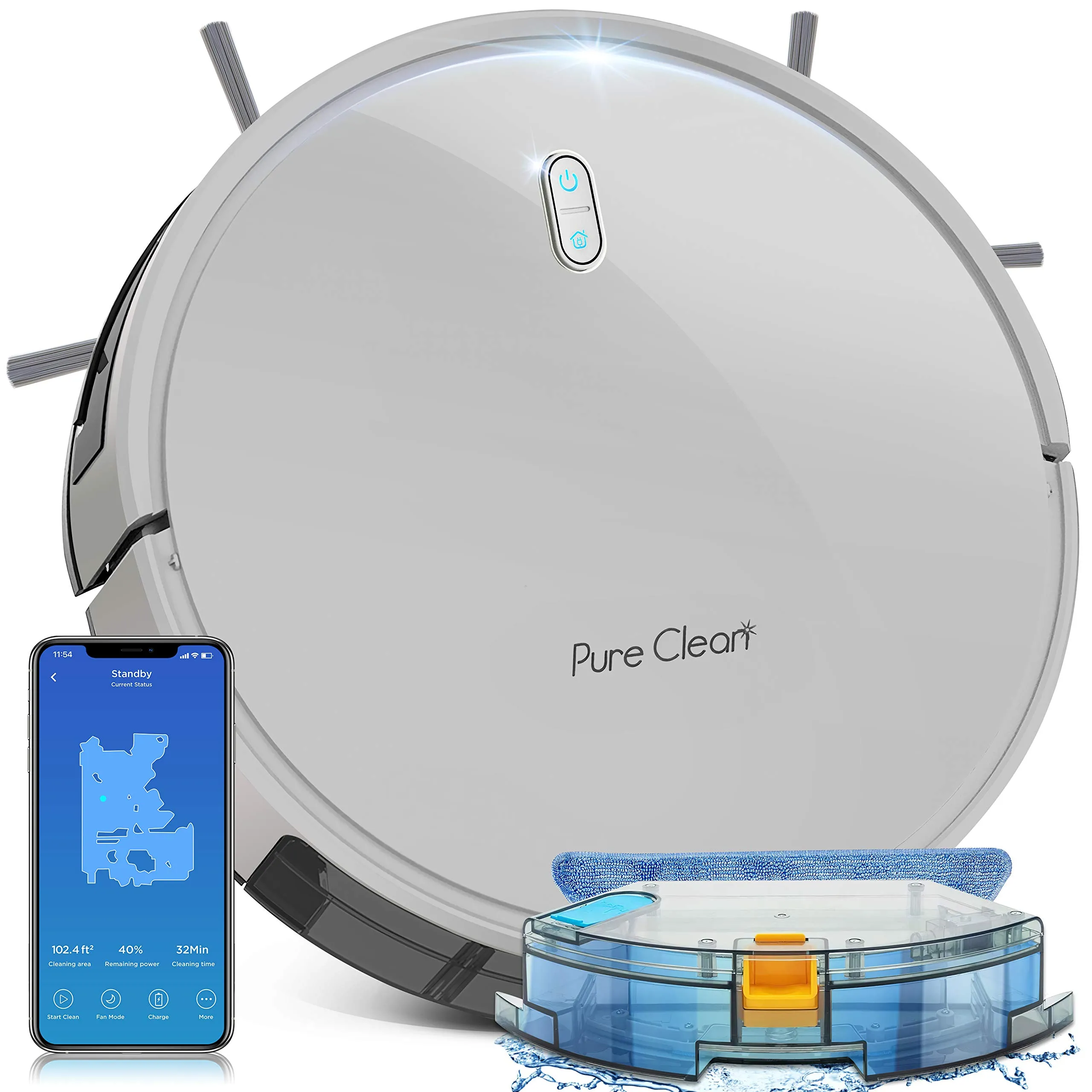 SereneLife Robot Vacuum and Mop Combo with Gyroscope Navigation – Smart App & Alexa Control