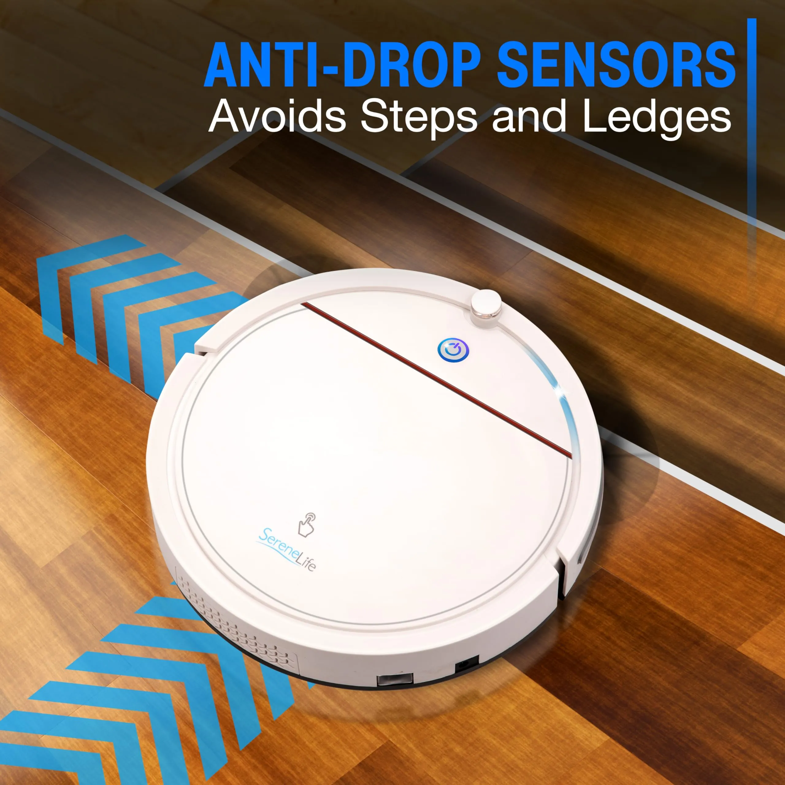SereneLife Smart Automatic Robot Vacuum Cleaner, Slim Rechargeable ...
