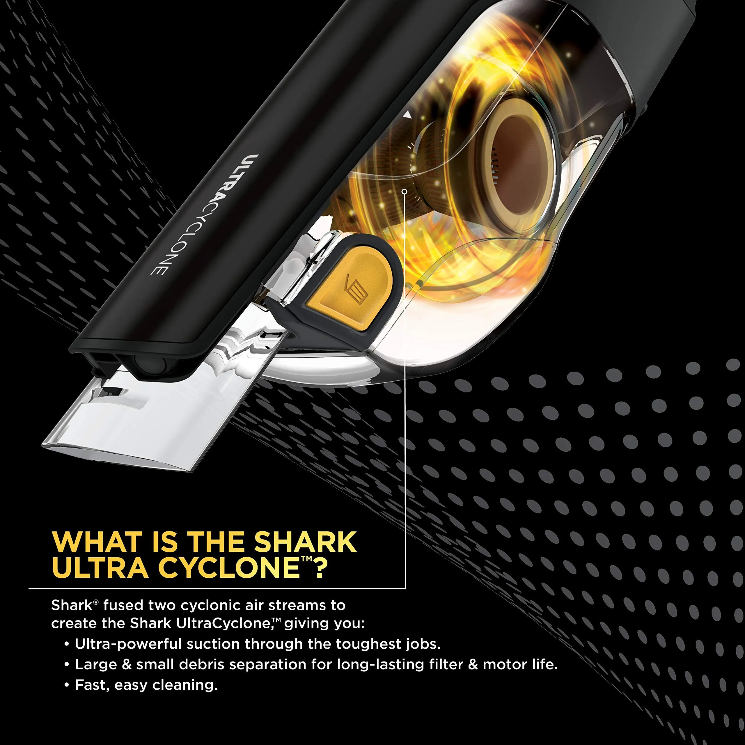 Shark CH951 UltraCyclone Pet Pro Plus Cordless Handheld Vacuum - XL Dust Cup, Black (Renewed) - Image 2