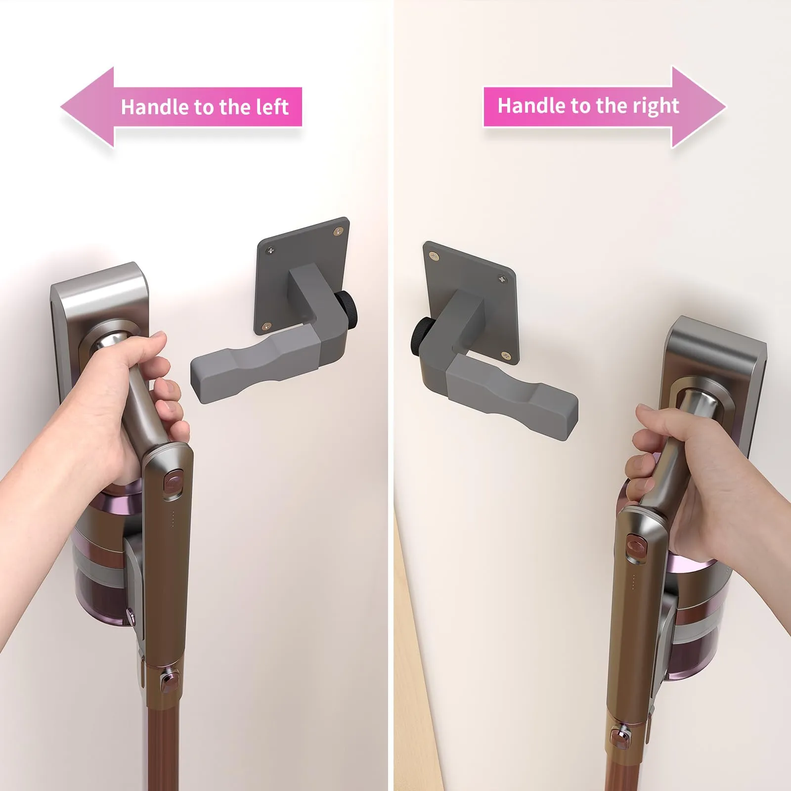 Shark Vacuum Cleaner Wall Mount Stand for IX141, IZ562H, IZ682H, V7 to V15 - Gray - Image 3