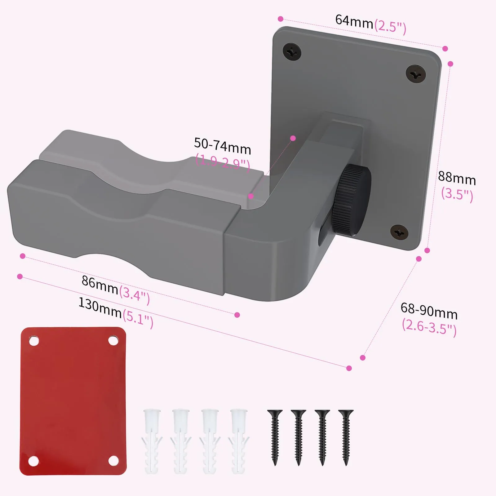 Shark Vacuum Cleaner Wall Mount Stand for IX141, IZ562H, IZ682H, V7 to V15 - Gray - Image 6