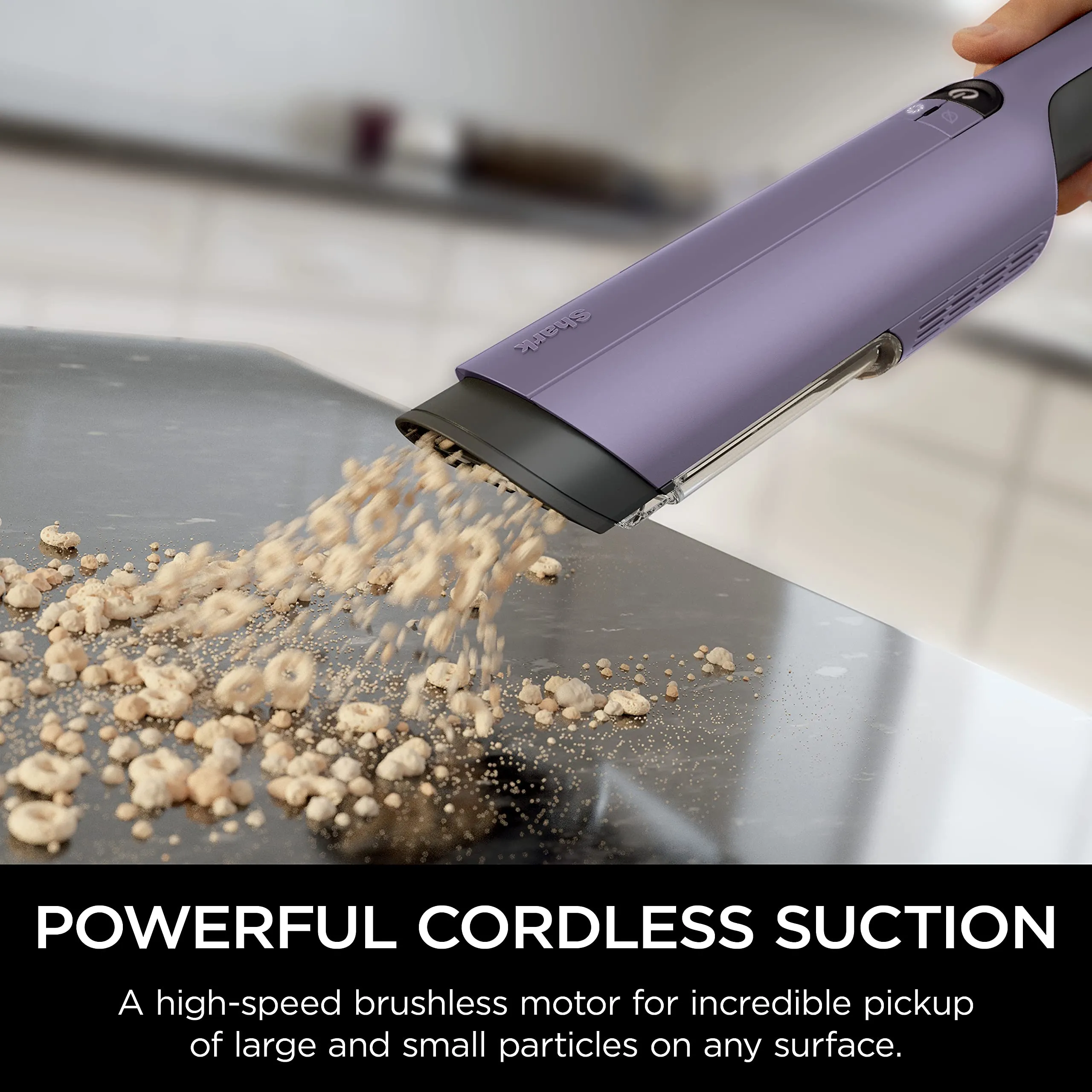 Shark WANDVAC POWER PET Cordless Hand Vacuum, Ultra-Lightweight, Powerful Suction, Purple - Image 3