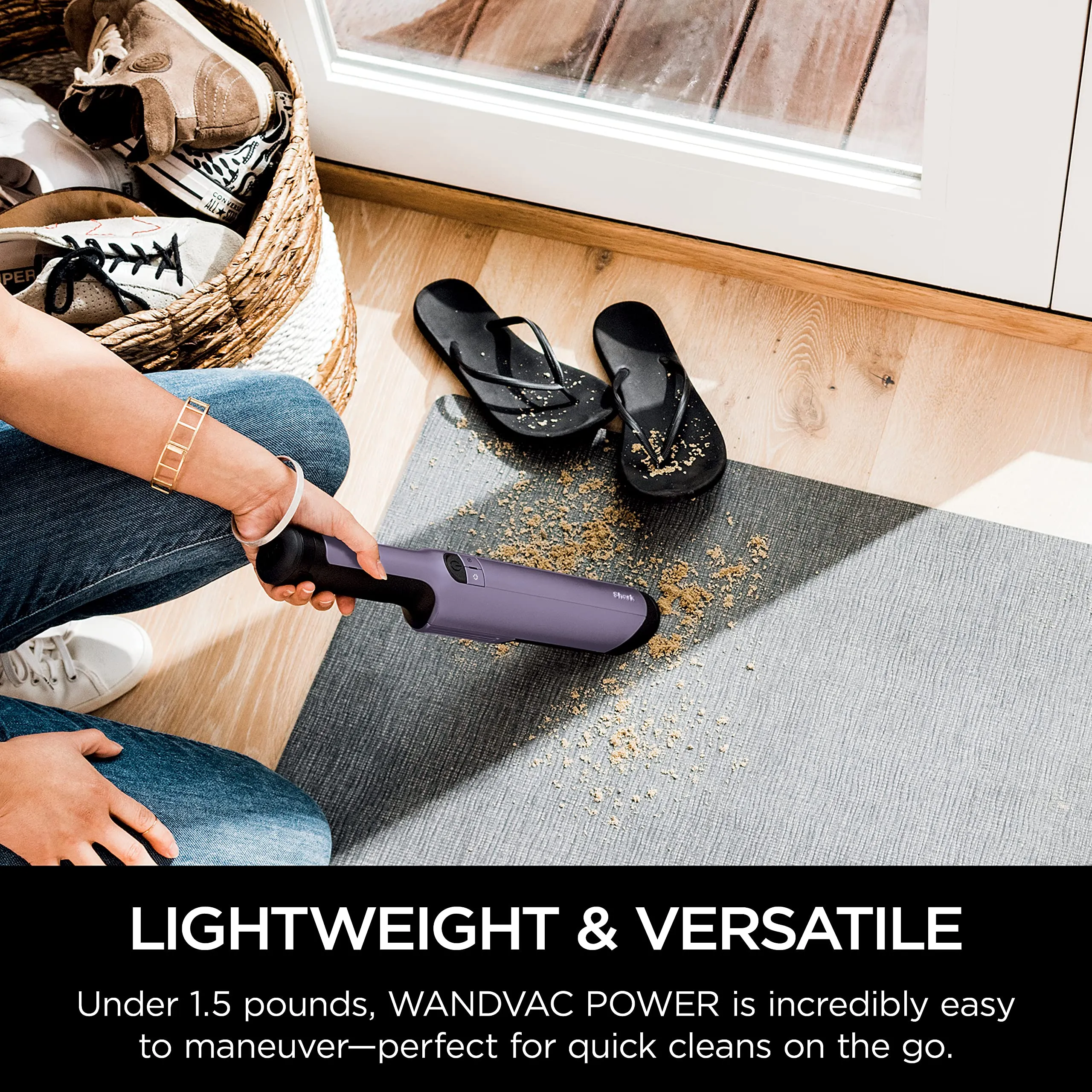 Shark WANDVAC POWER PET Cordless Hand Vacuum, Ultra-Lightweight, Powerful Suction, Purple - Image 4