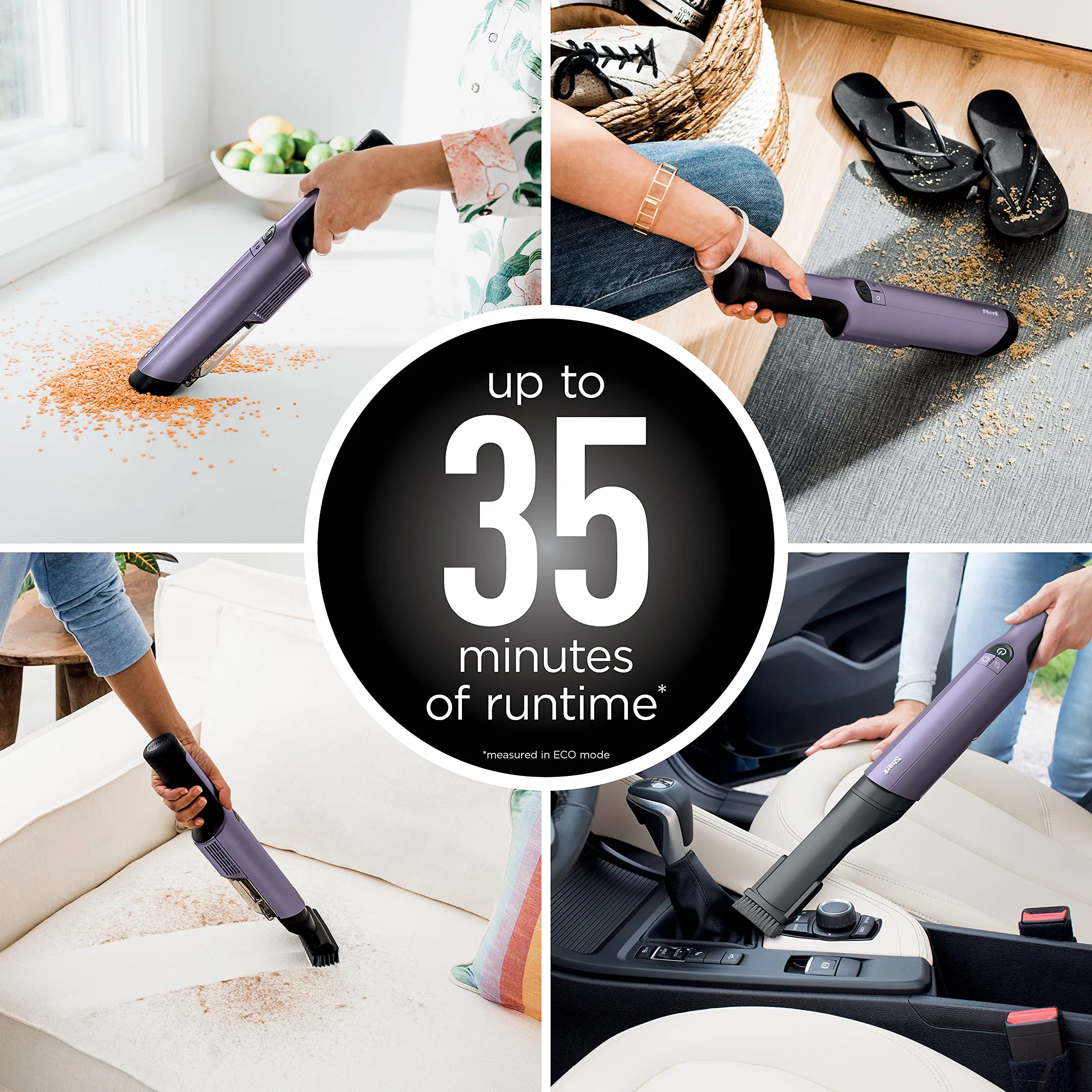 Shark WANDVAC POWER PET Cordless Hand Vacuum, Ultra-Lightweight, Powerful Suction, Purple - Image 6