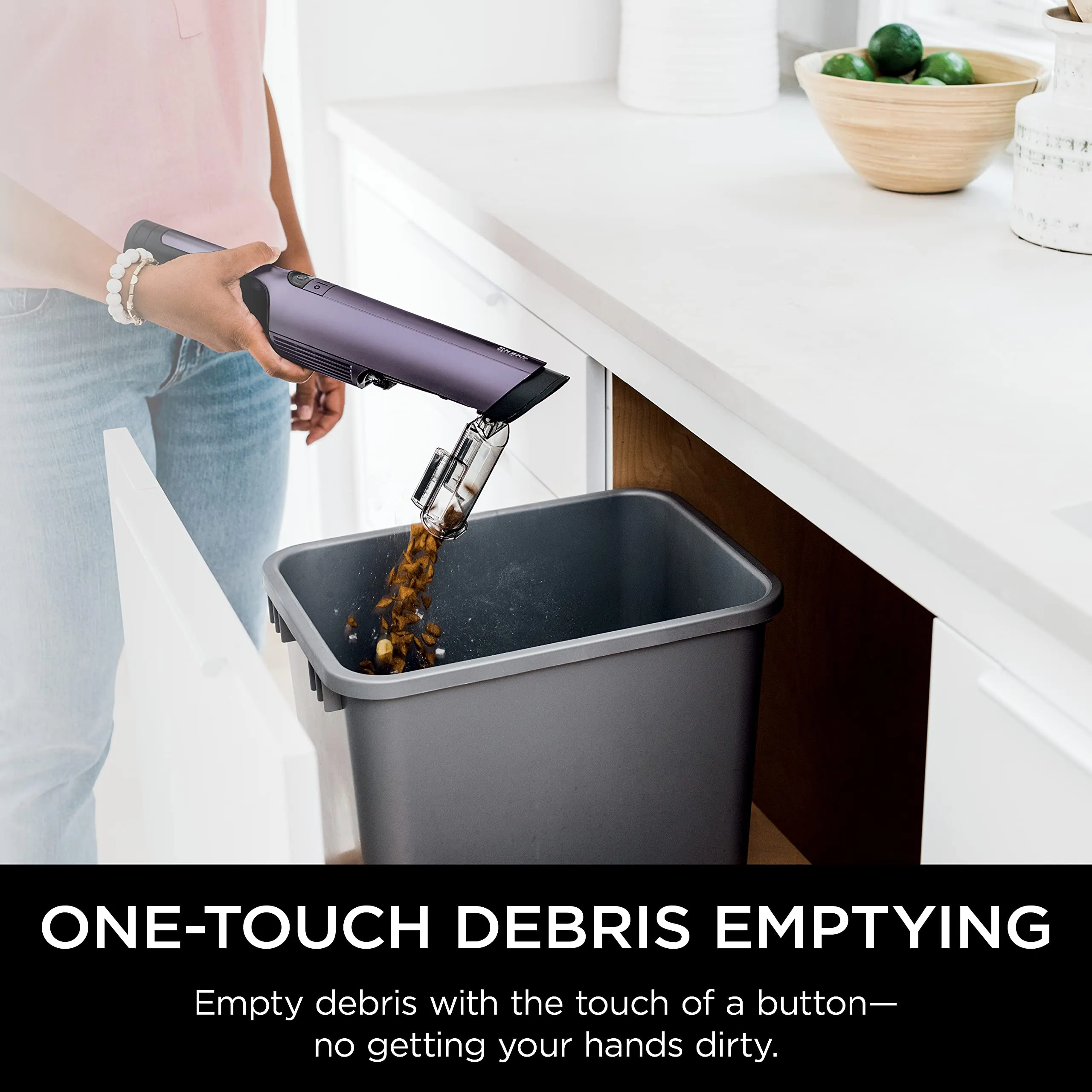 Shark WANDVAC POWER PET Cordless Hand Vacuum, Ultra-Lightweight, Powerful Suction, Purple - Image 7