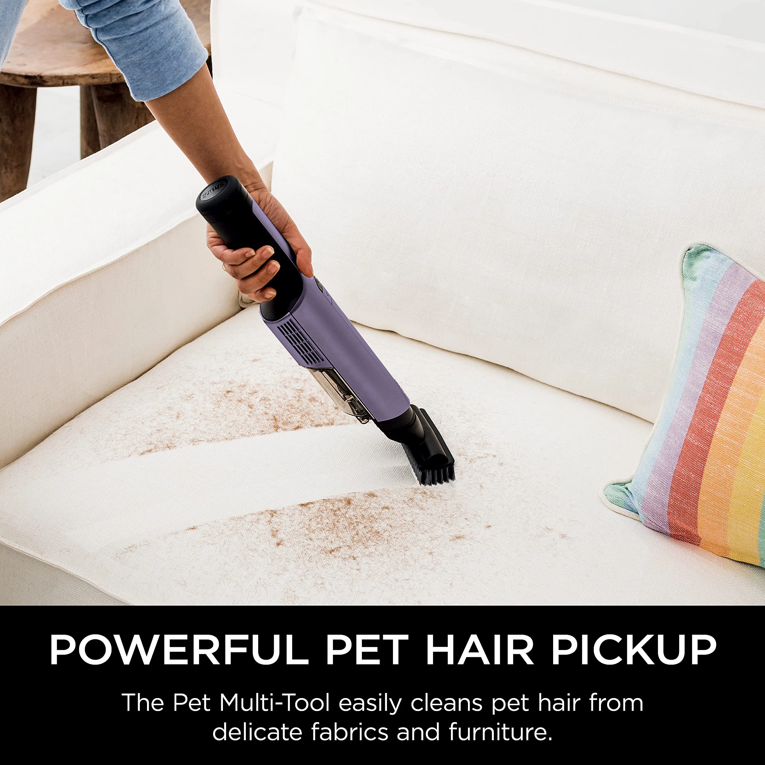 Shark WANDVAC POWER PET Cordless Hand Vacuum, Ultra-Lightweight, Powerful Suction, Purple - Image 8