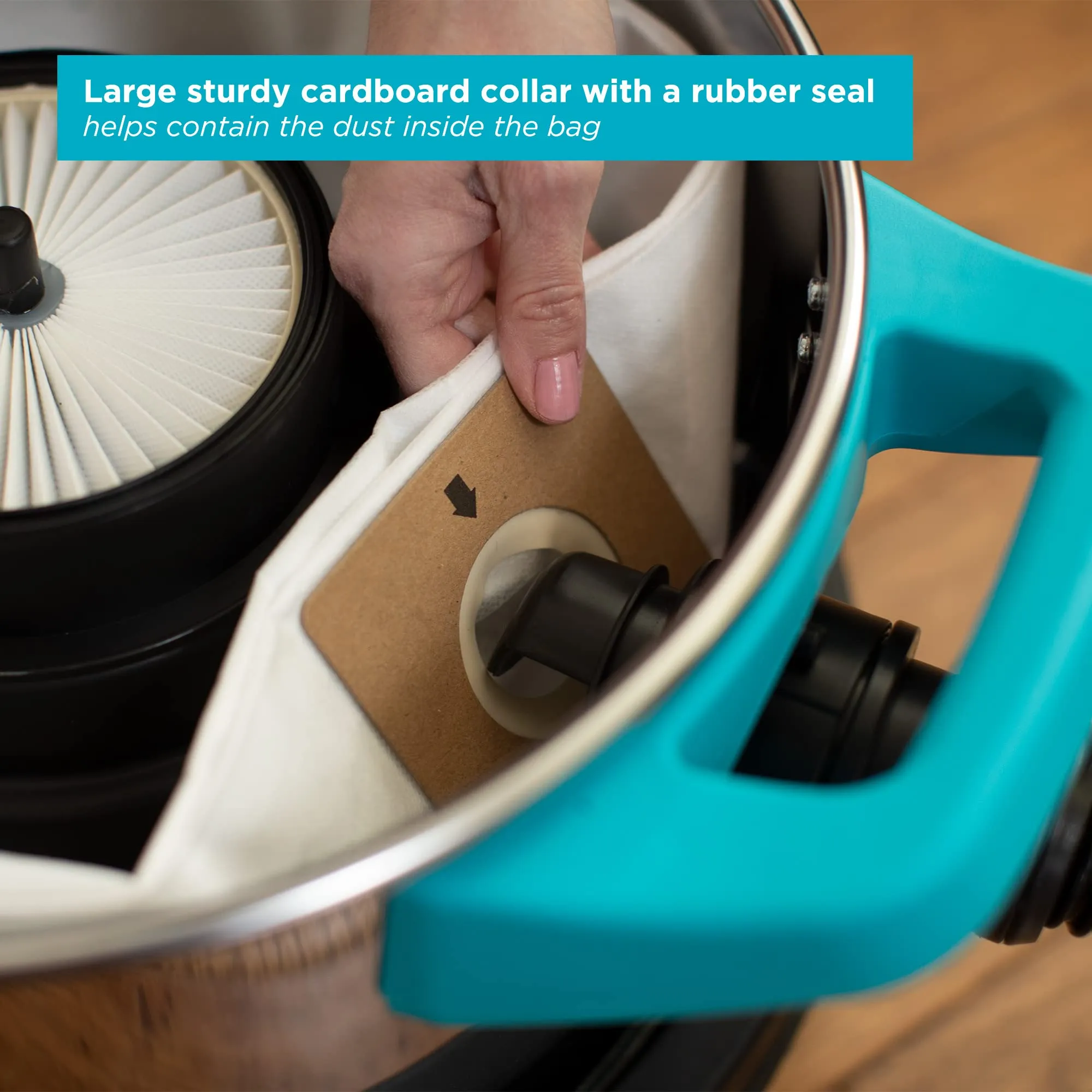 Simplicity Vacuums Brio Dry Canister Vacuum & 3-Pack Bag Set - Heavy Duty for Hardwood & Rugs - Image 8