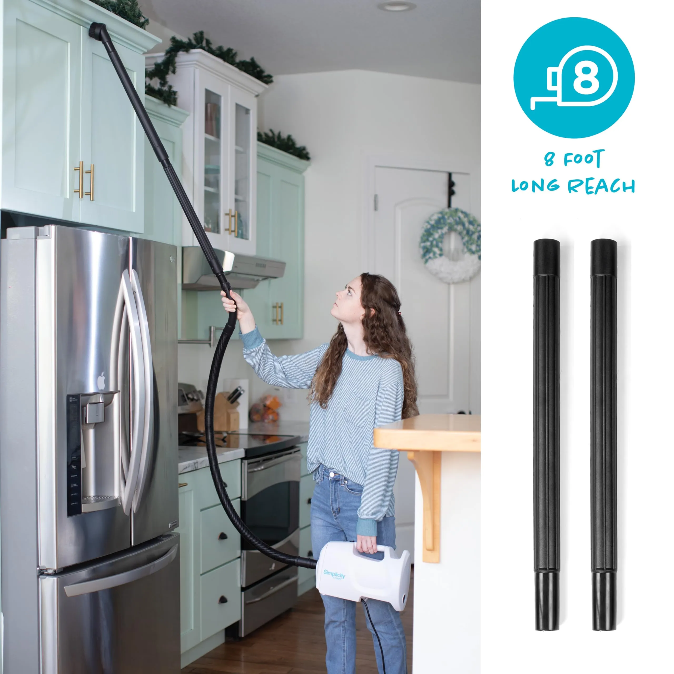 Simplicity Vacuums Bundle - Sport Canister Vacuum, 6 Vacuum Bags, Pet Tool & Storage Bag, White - Image 4