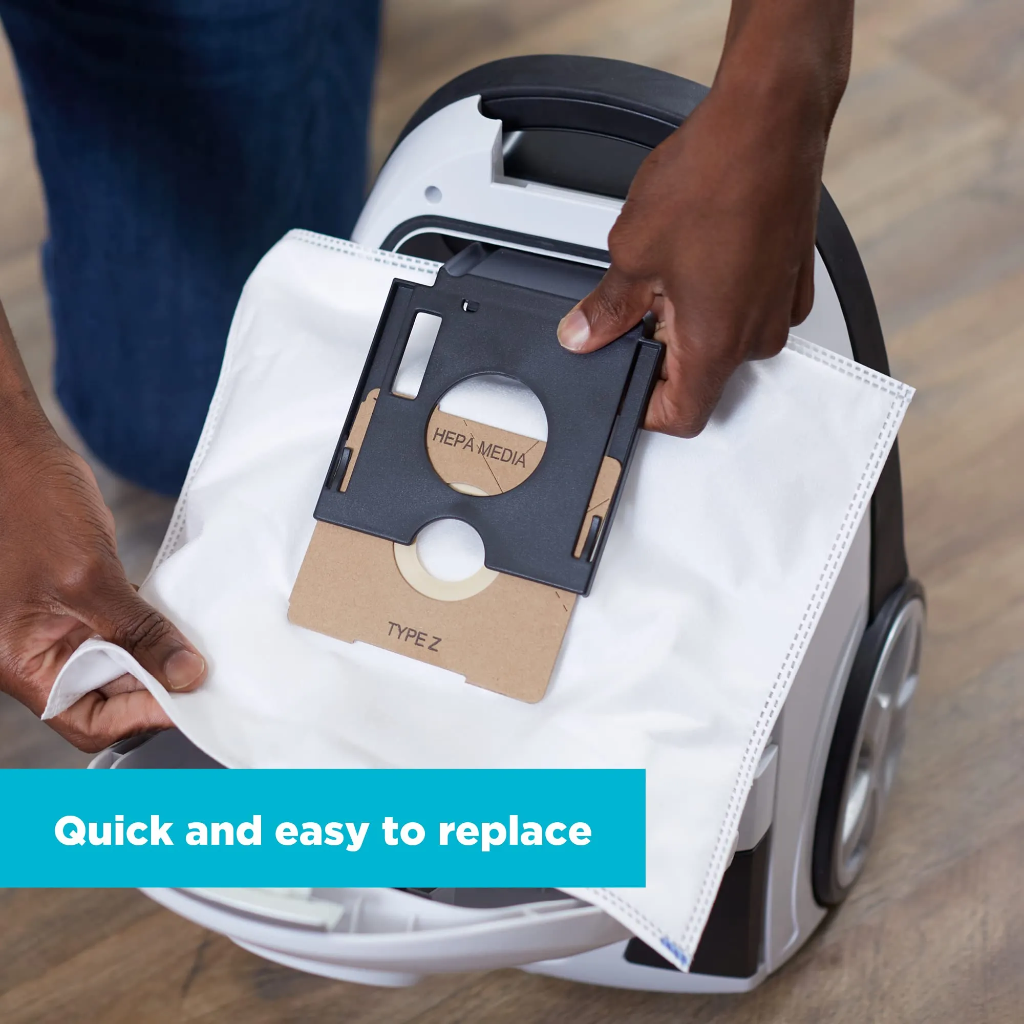 Simplicity Vacuums Jill Canister Vacuum with Pet Tool, HEPA Filter, and 6 Bags for Efficient Cleaning - Image 7