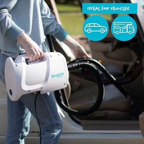 Simplicity Vacuums Sport Small Canister Vacuum Cleaner - Lightweight, High Suction, White, S100.6 - Image 6