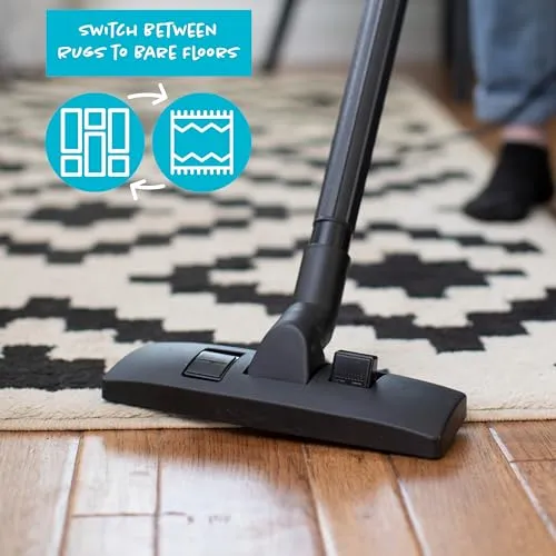 Simplicity Vacuums Sport Small Canister Vacuum Cleaner - Lightweight, High Suction, White, S100.6 - Image 9