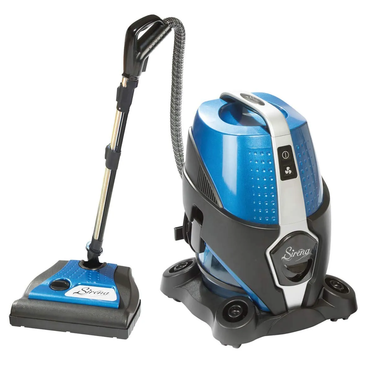 Sirena Vacuum Cleaner - 2-Speed Bagless Canister with Water Filtration for Allergy & Pet Owners