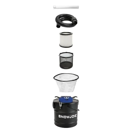 Snow Joe ASHJ201 4.8-Gallon Ash Vacuum with 4 Amp Motor, Metal Tank & Dual Filtration System - Image 5